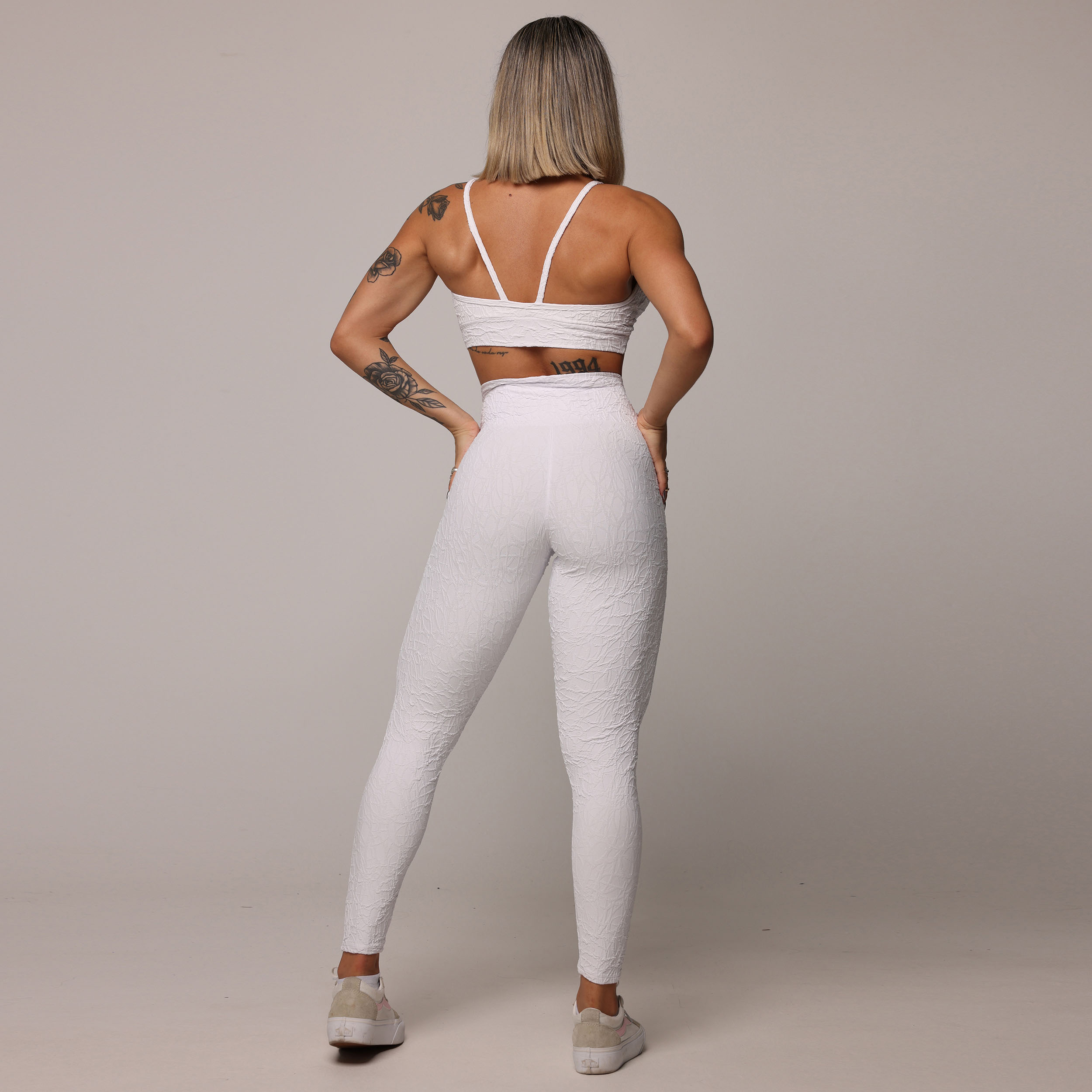 LEGGING COMUM JACQUARD PERLÊ BRANCO - Imagem 6