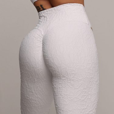 LEGGING EMPINA BUMBUM JACQUARD PERLÊ BRANCO