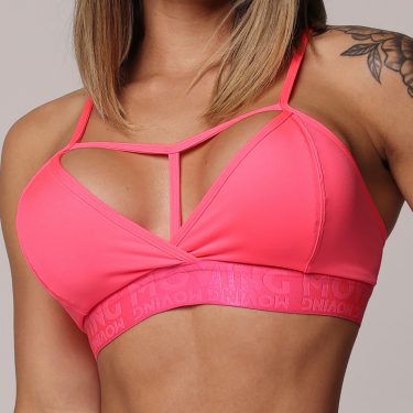 TOP MOVING ROSA FLÚOR COM ELÁSTICO ROSA