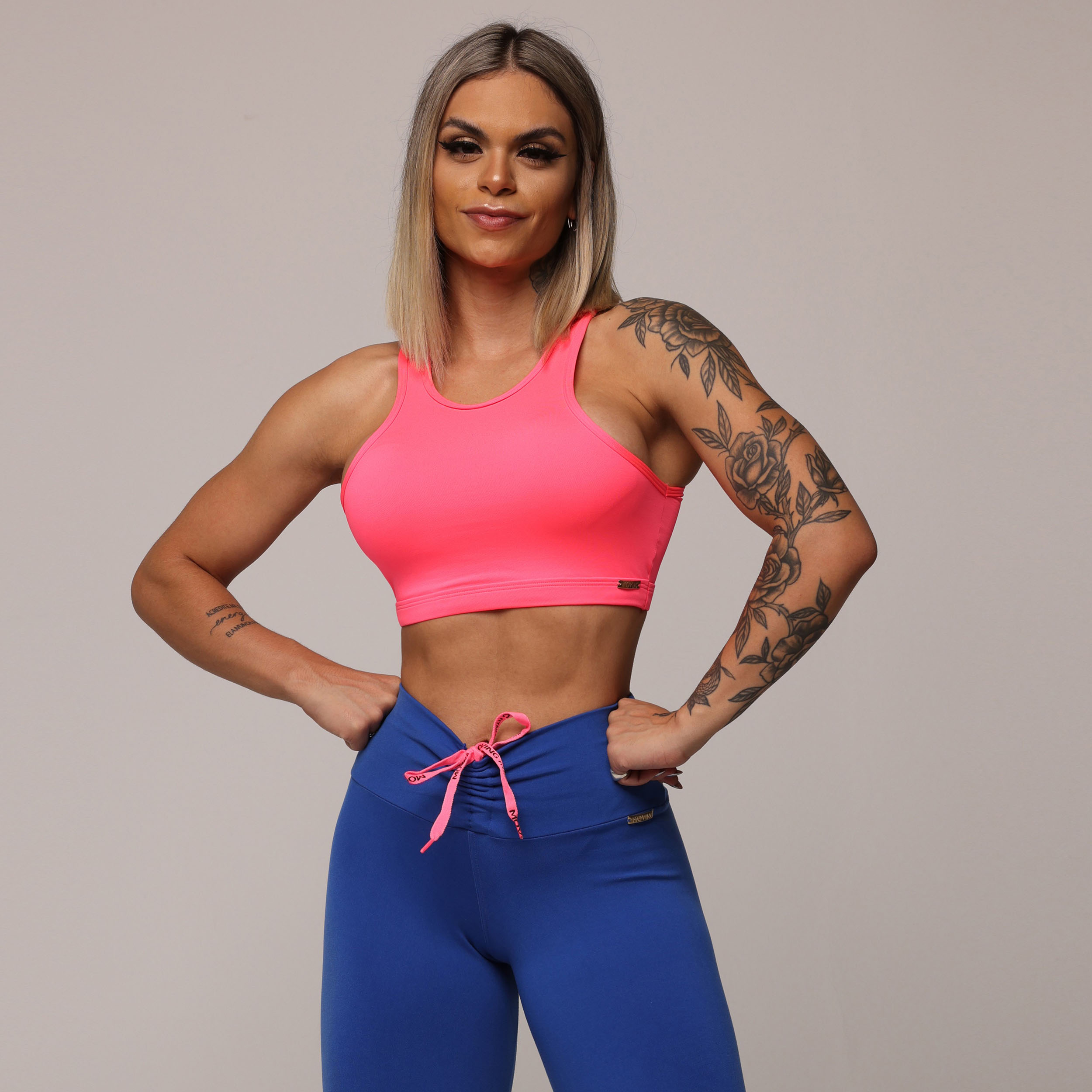 LEGGING EMPINA BUMBUM AZUL SAFIRA COM CÓS REGULÁVEL - Imagem 5