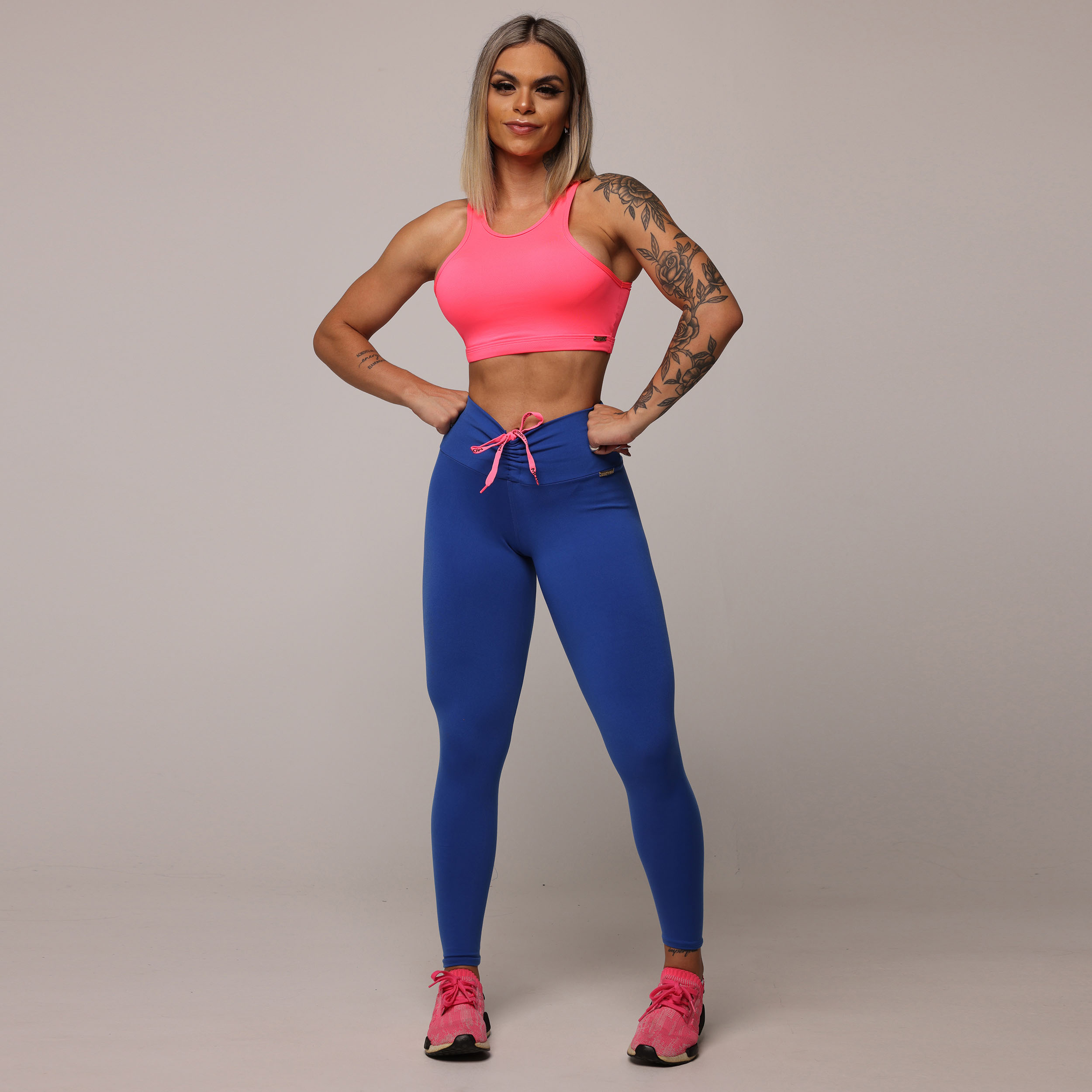 LEGGING EMPINA BUMBUM AZUL SAFIRA COM CÓS REGULÁVEL - Imagem 9