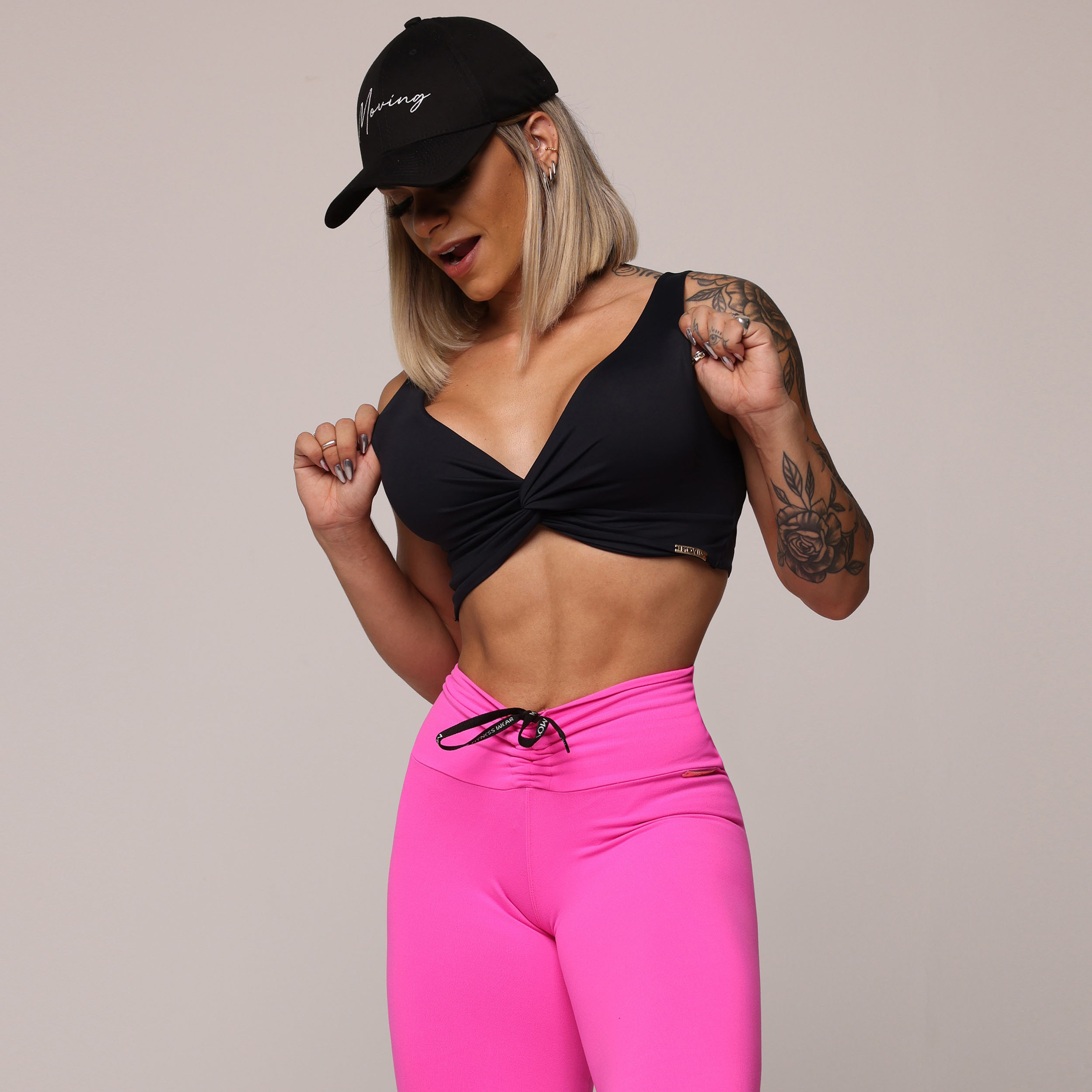 LEGGING EMPINA BUMBUM ROSA NEON - Imagem 4
