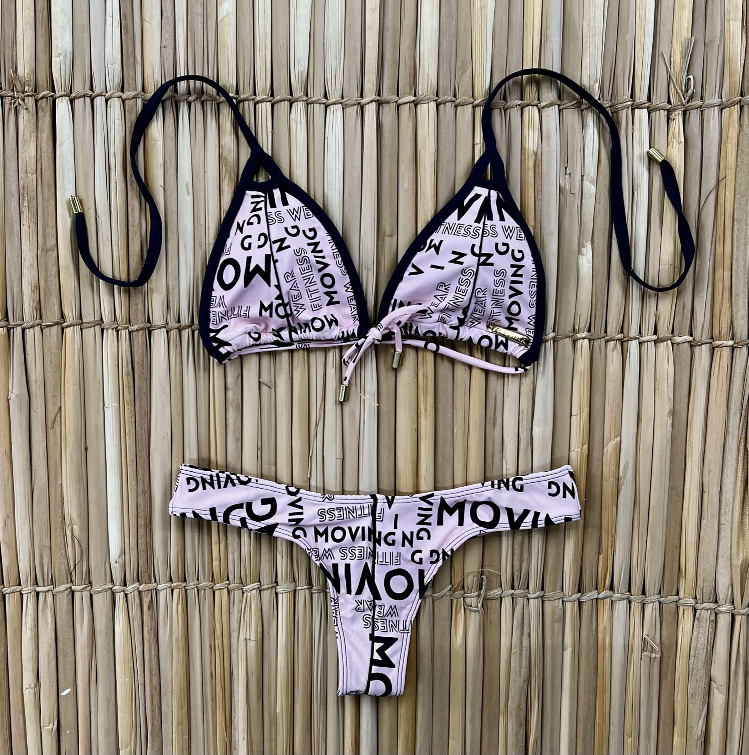 BIQUÍNI CORTININHA LETTERING ROSÊ EXCLUSIVO - Imagem 3