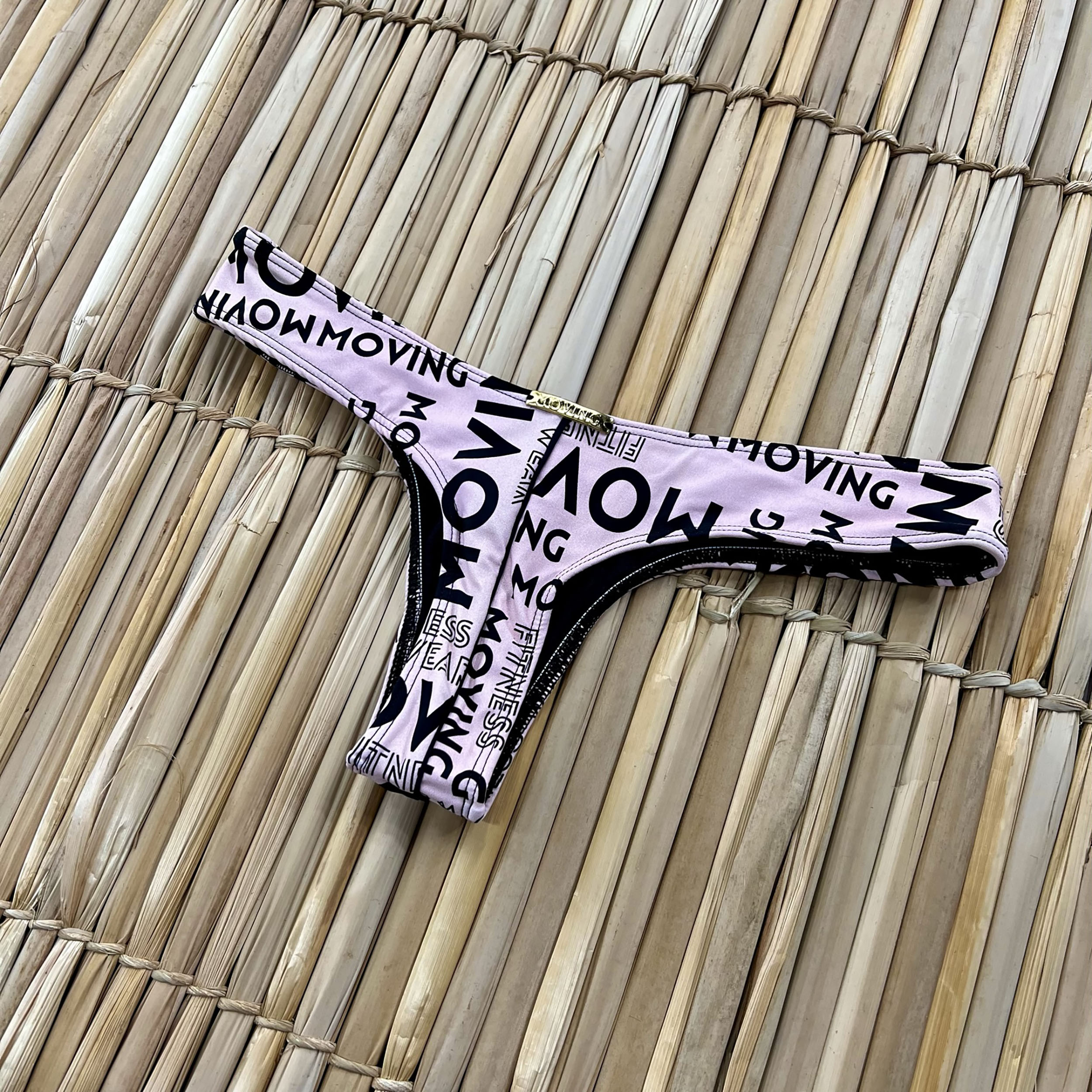 BIQUÍNI CORTININHA LETTERING ROSÊ EXCLUSIVO - Imagem 4