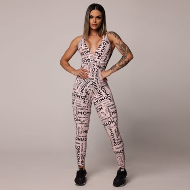 MACACÃO INTENSE EMPINA BUMBUM LETTERING ROSÊ EXCLUSIVO