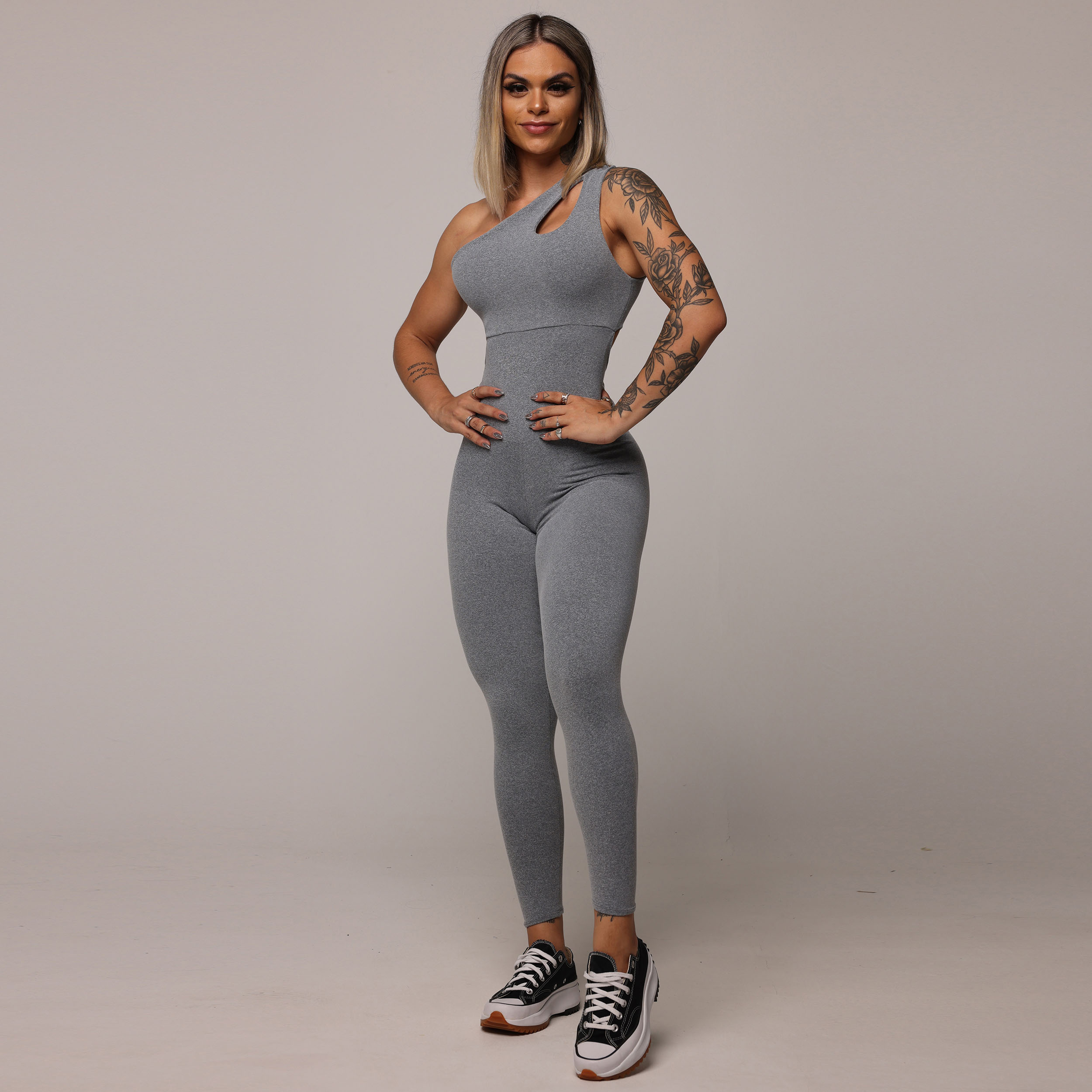 MACACÃO GOTA EMPINA BUMBUM MESCLA - Imagem 3