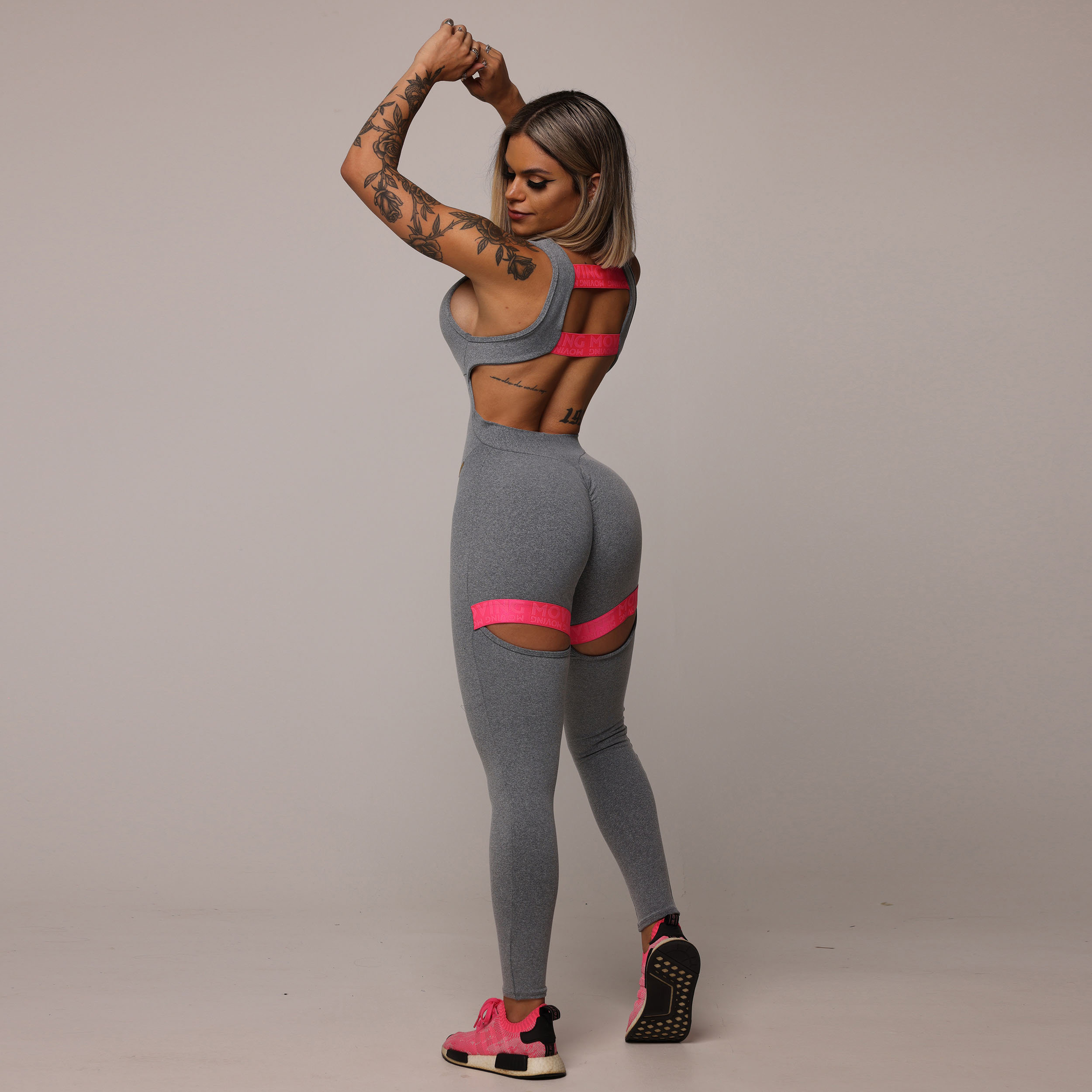 MACACÃO INTENSE EMPINA BUMBUM MESCLA - Imagem 5