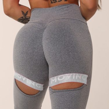 LEGGING INTENSE EMPINA BUMBUM MESCLA COM CINZA