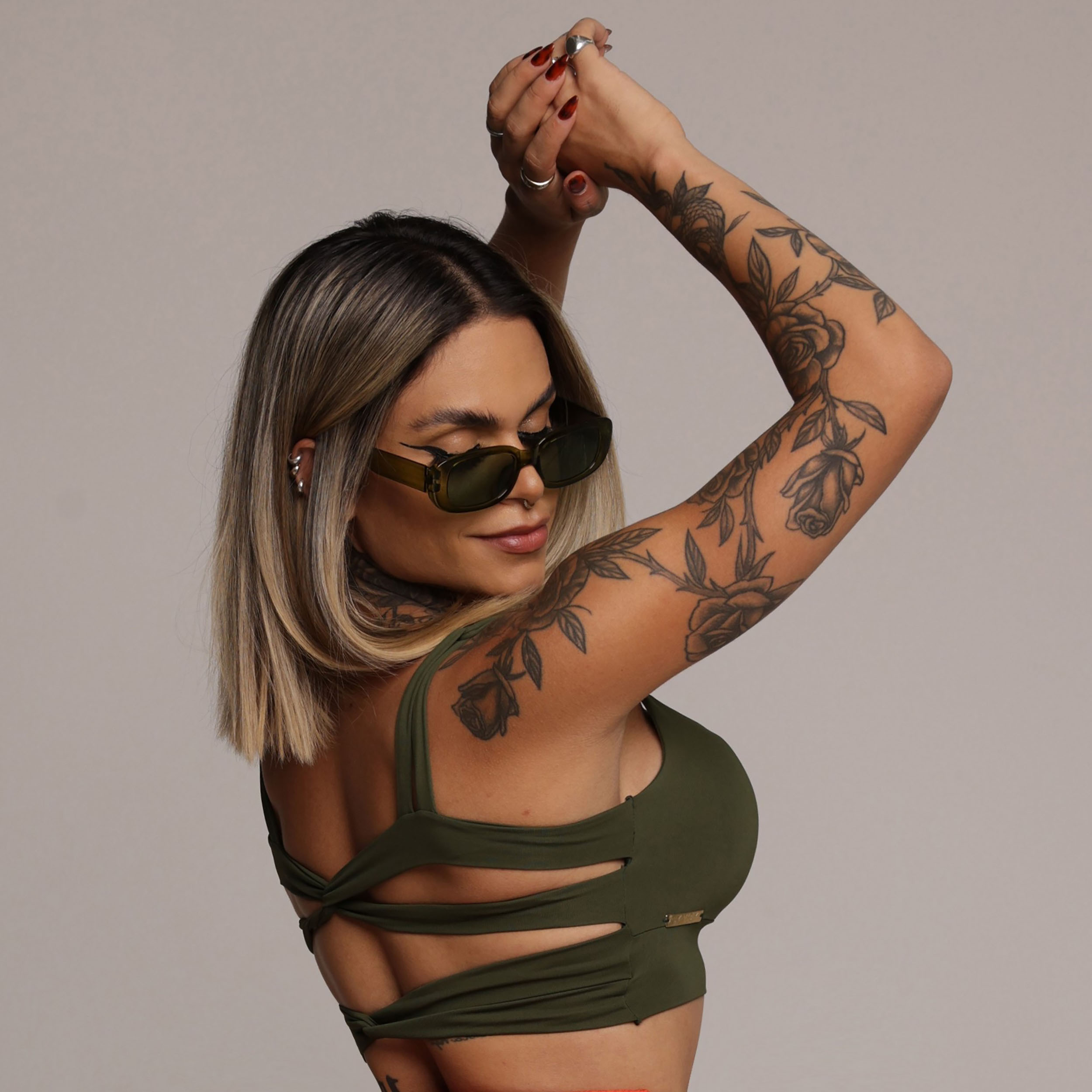 TOP CRETA VERDE MILITAR - Imagem 4