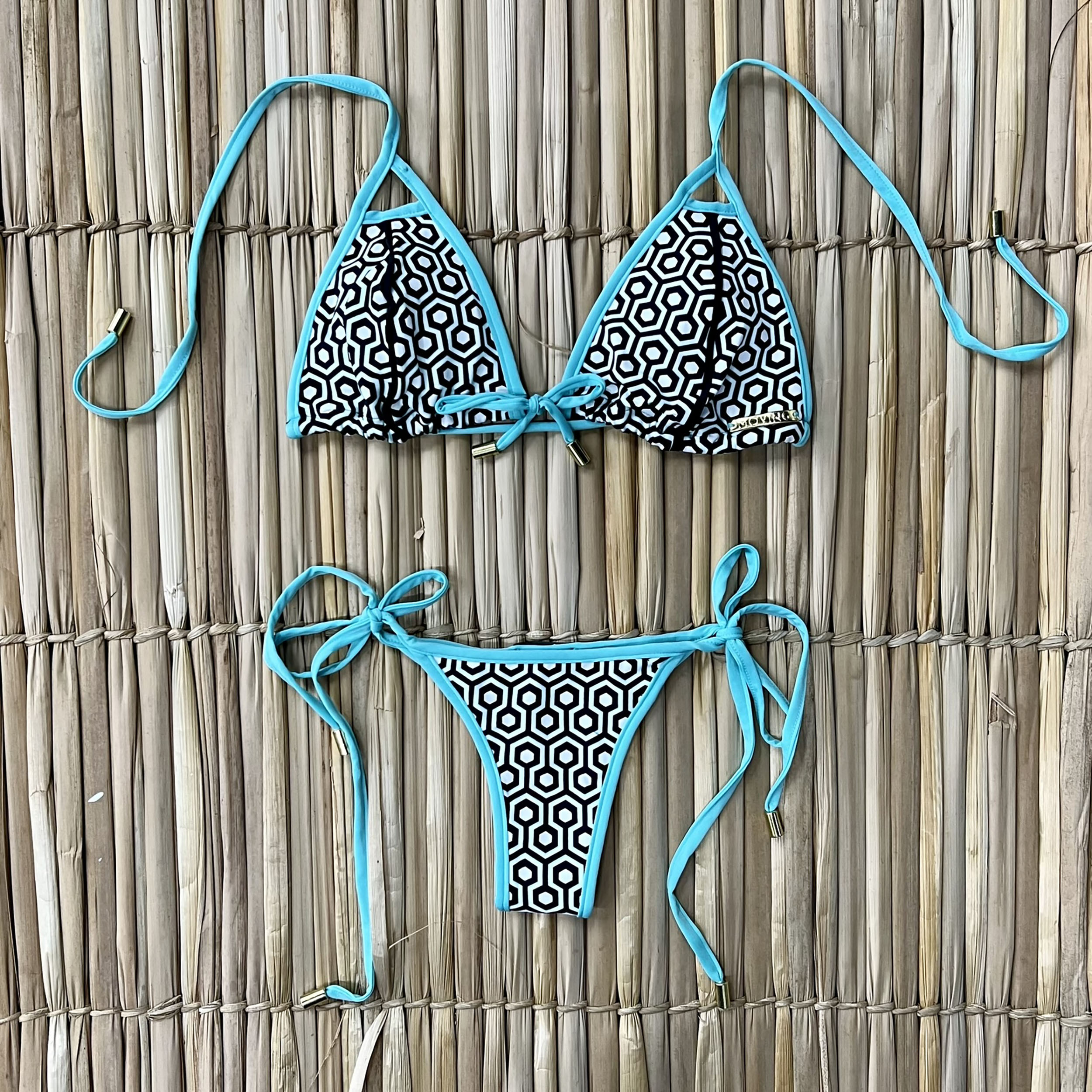 BIQUÍNI CORTININHA GEOMÉTRICO - Imagem 3