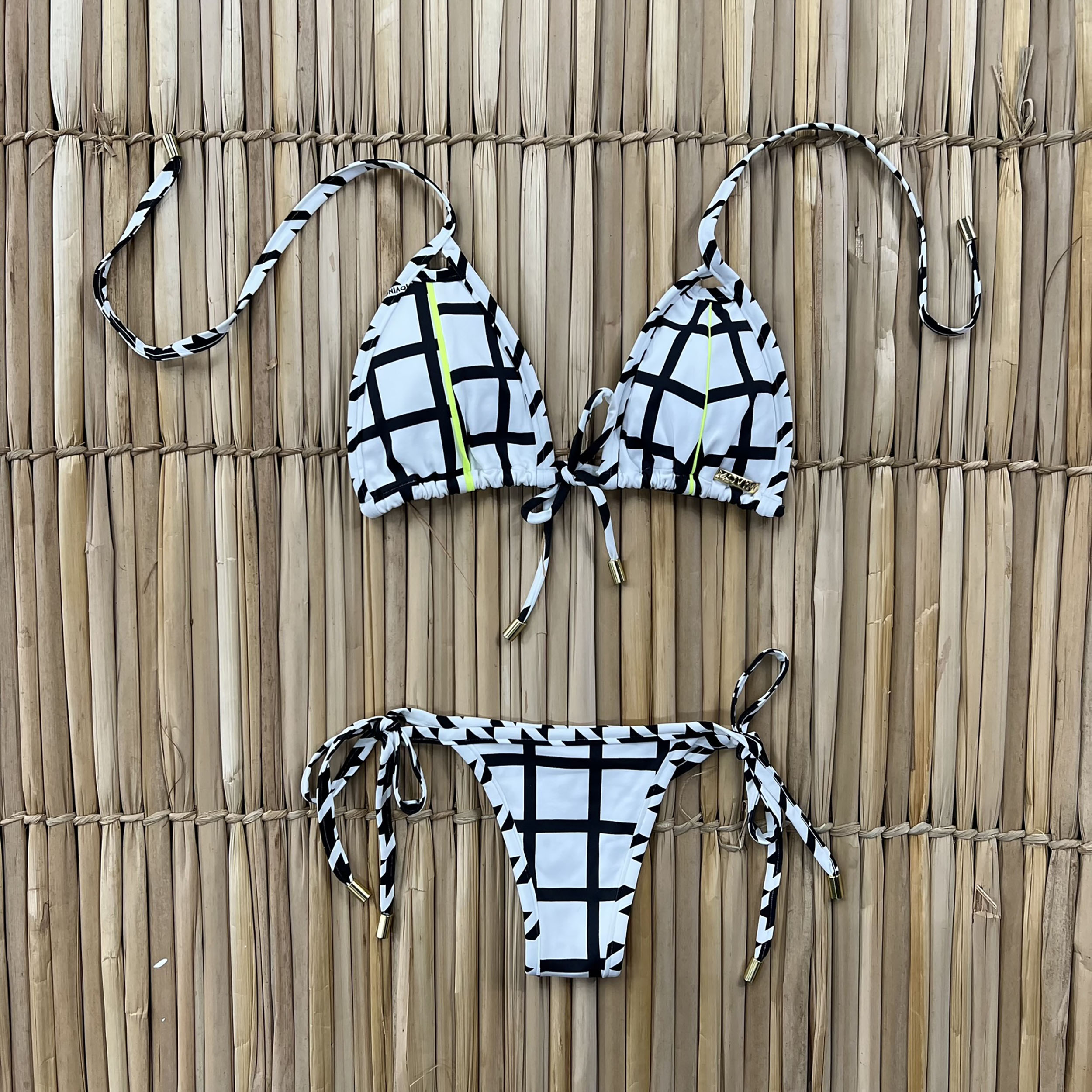 BIQUÍNI CORTININHA QUADRICULADO - Imagem 3