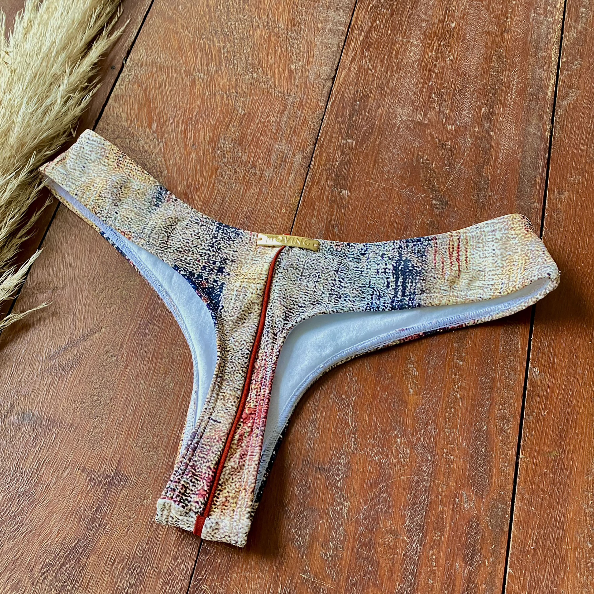 BIQUÍNI CORTININHA VINTAGE WALL COM TERRACOTA EXCLUSIVO - Imagem 4