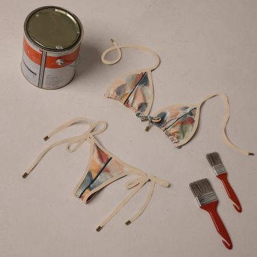 BIQUÍNI CORTININHA BRUSH PAINTING EXCLUSIVO