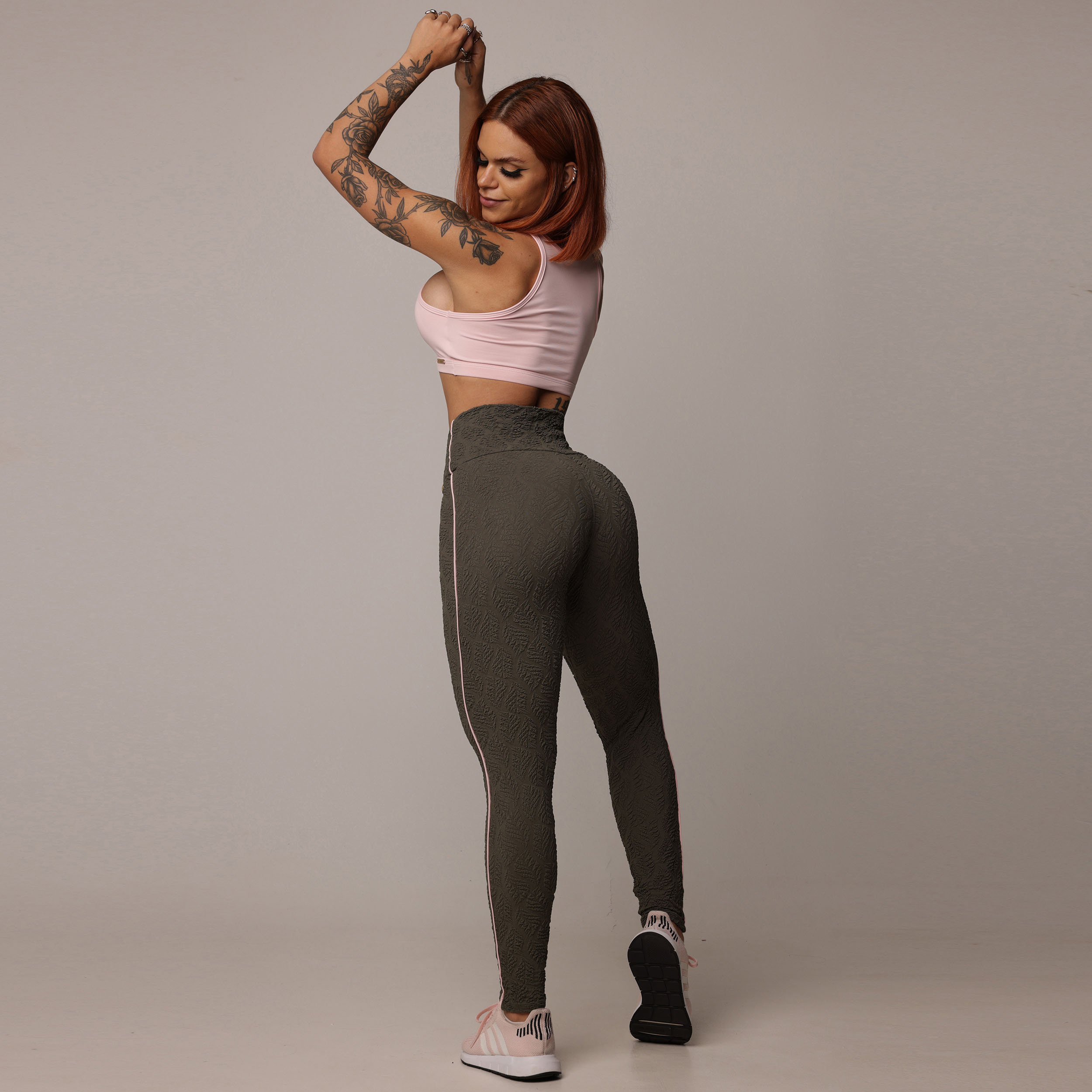 LEGGING JUMP COMUM JACQUARD BIO VERDE MILITAR - Imagem 10