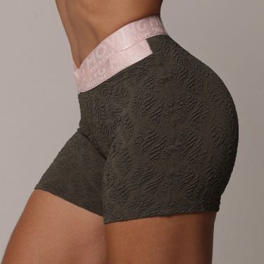 SHORT HIT JACQUARD BIO VERDE MILITAR