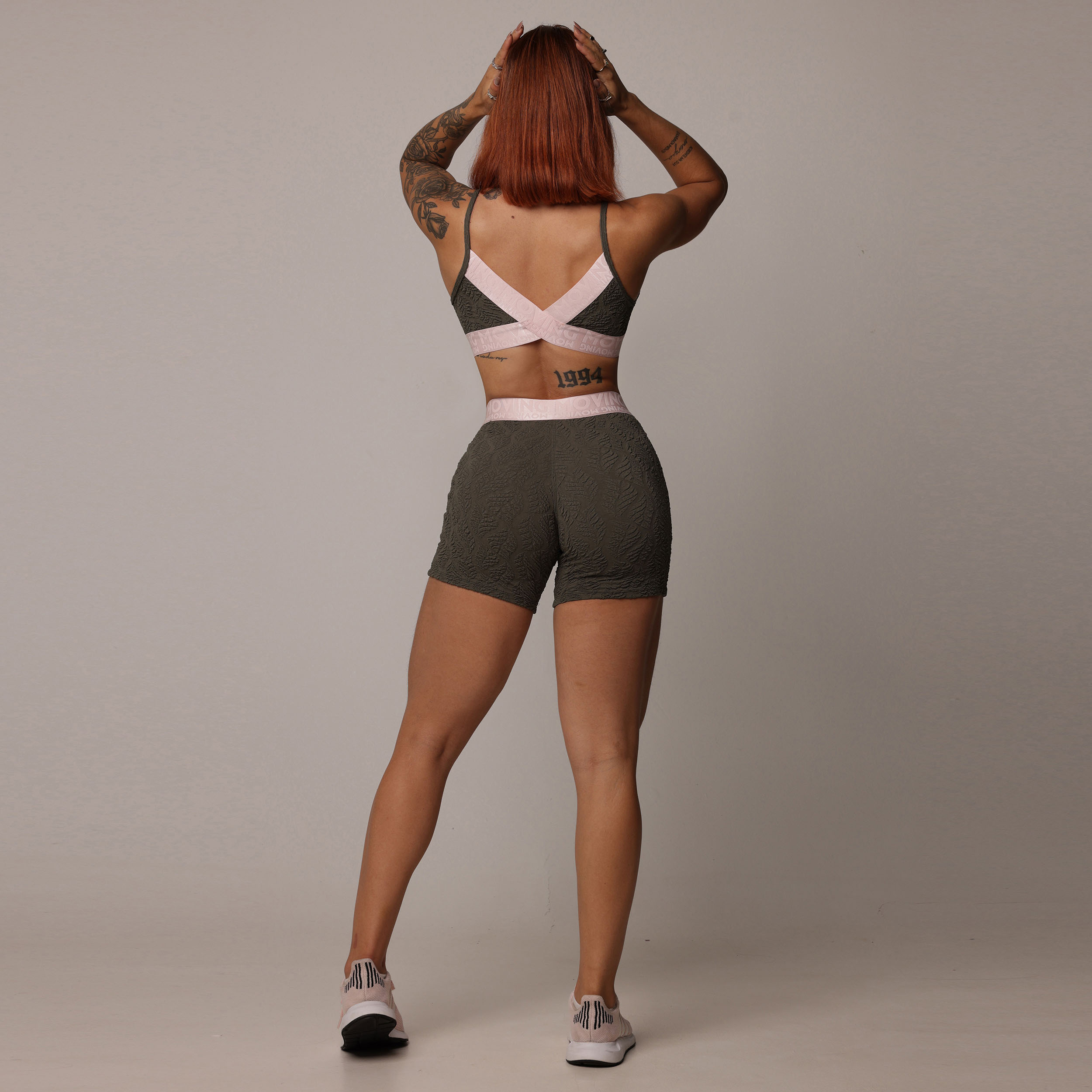 SHORT HIT JACQUARD BIO VERDE MILITAR - Imagem 9