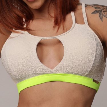 TOP FLORENÇA JACQUARD FLUFFY CREAM