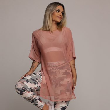 CHEMISE DE TULE ROSÊ