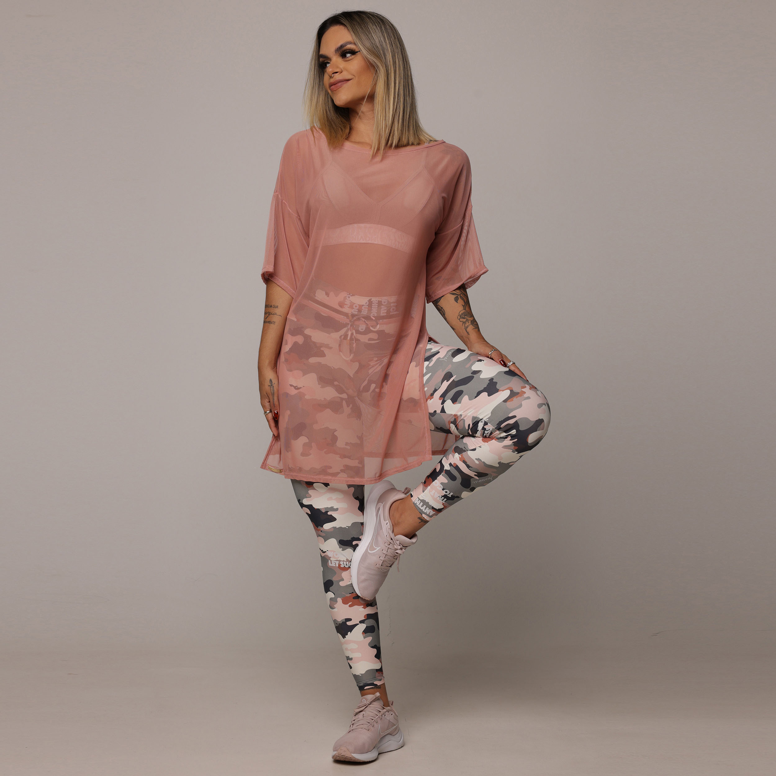 CHEMISE DE TULE ROSÊ - Imagem 6