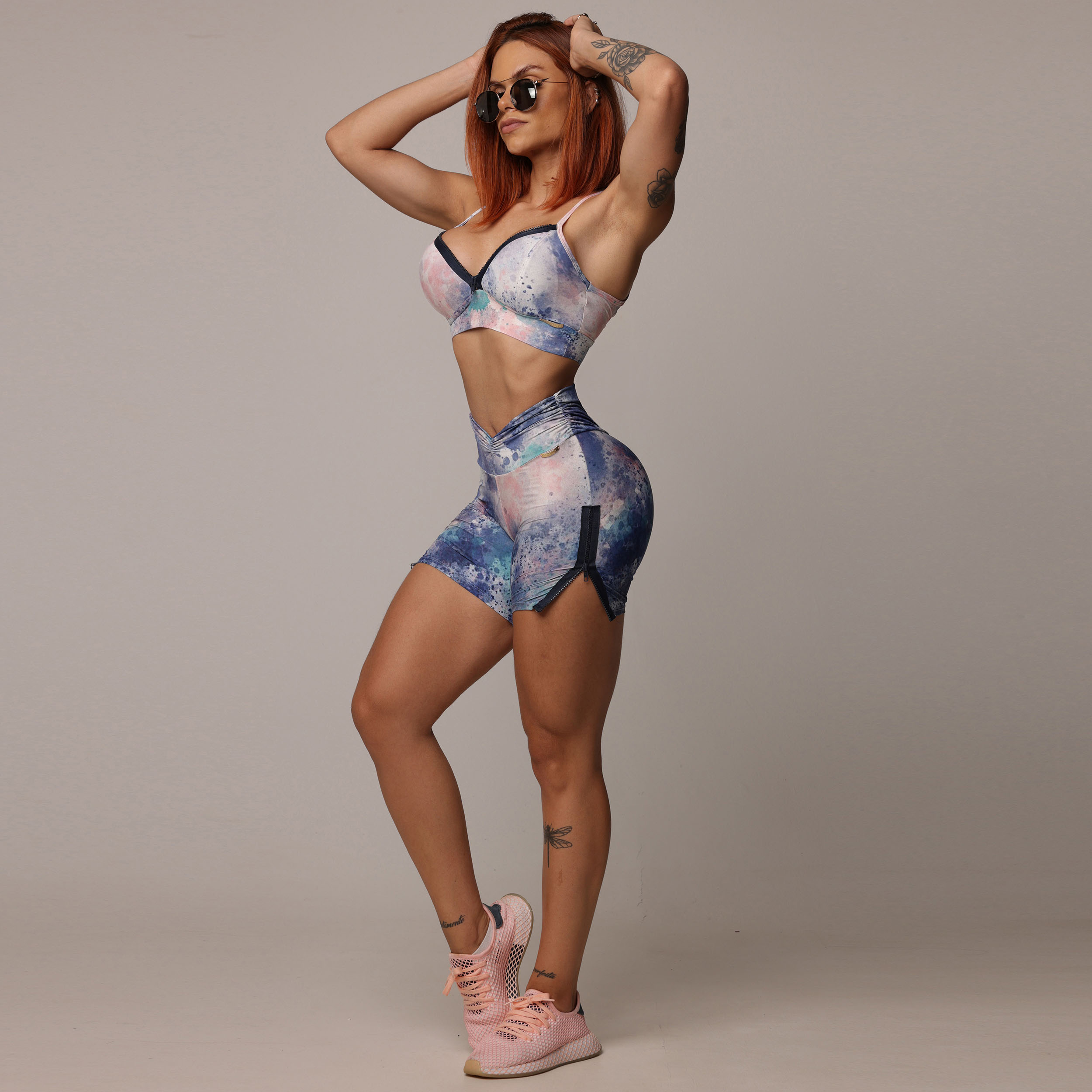 SHORT HYPE EMPINA BUMBUM WATERCOLOR EXCLUSIVO - Imagem 5