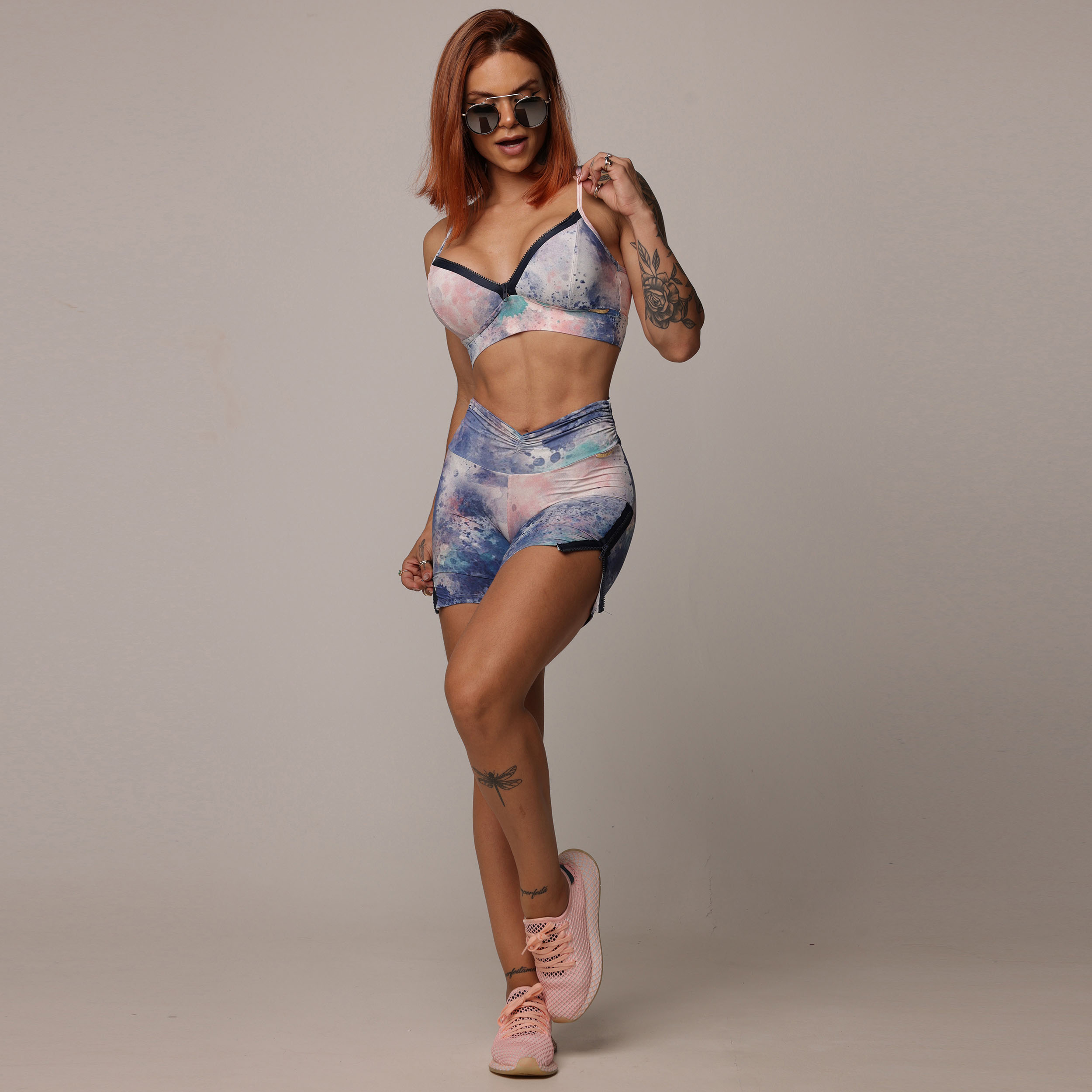 SHORT HYPE EMPINA BUMBUM WATERCOLOR EXCLUSIVO - Imagem 7
