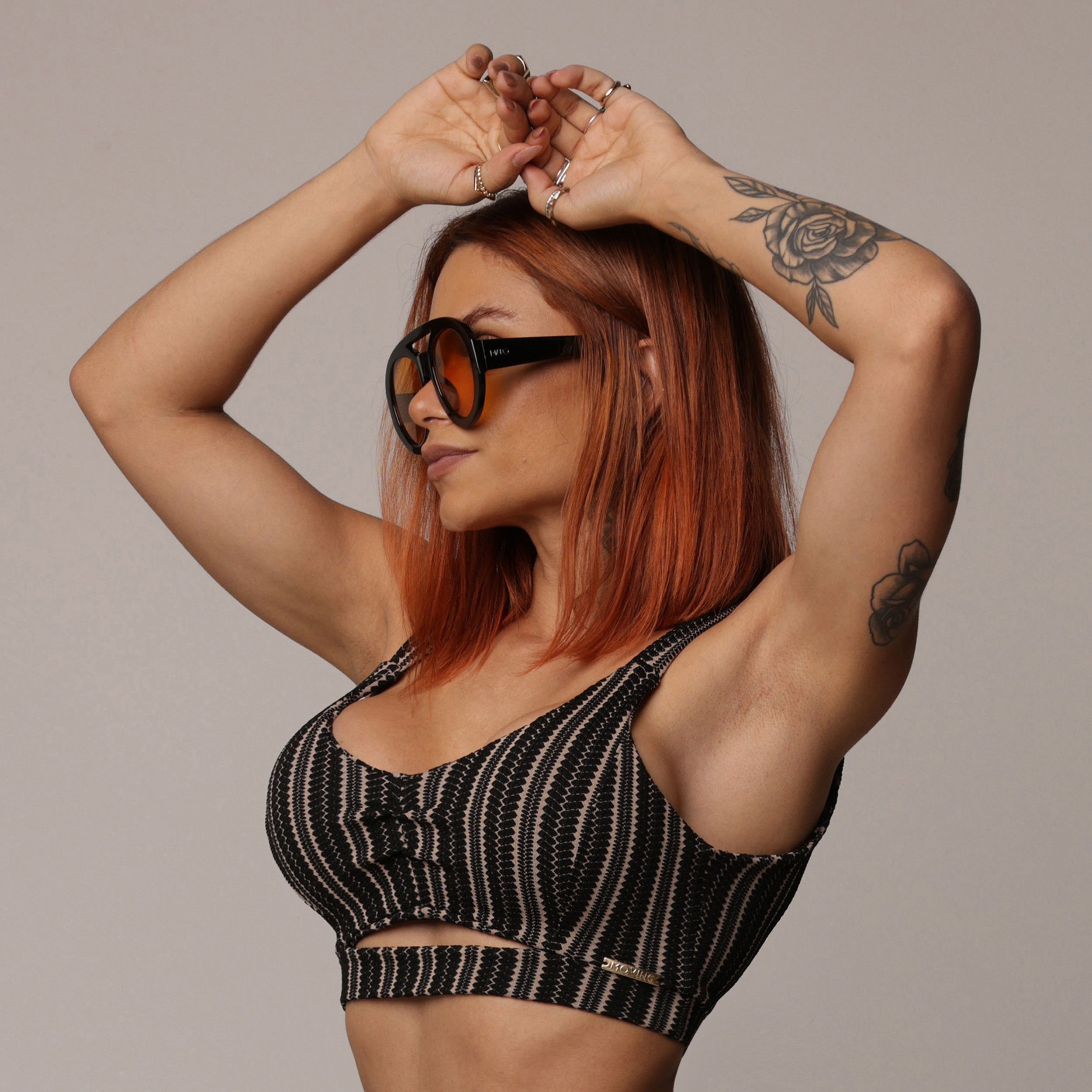 TOP GEORGIA JACQUARD CROCHET COFFEE - Imagem 3