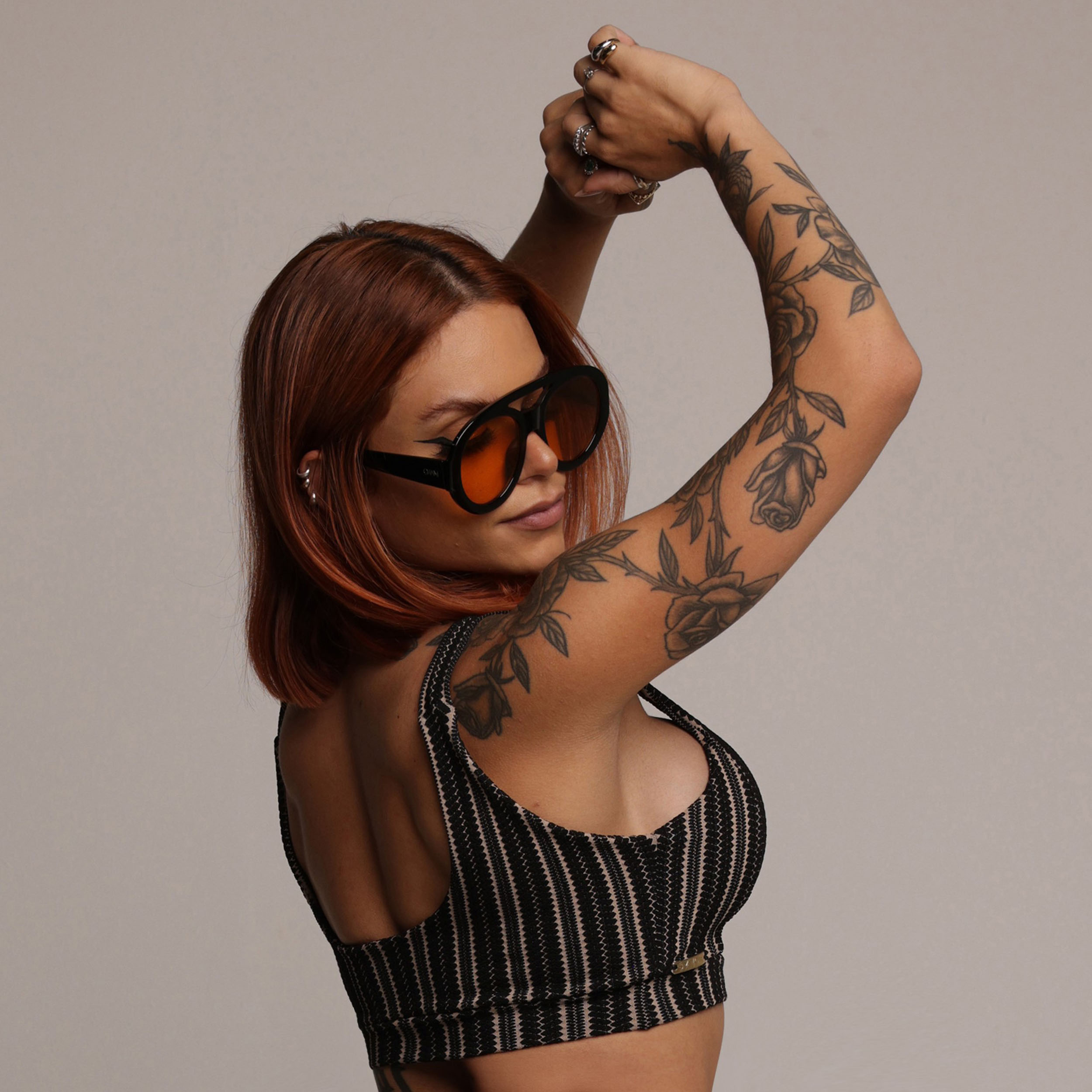 TOP GEORGIA JACQUARD CROCHET COFFEE - Imagem 4