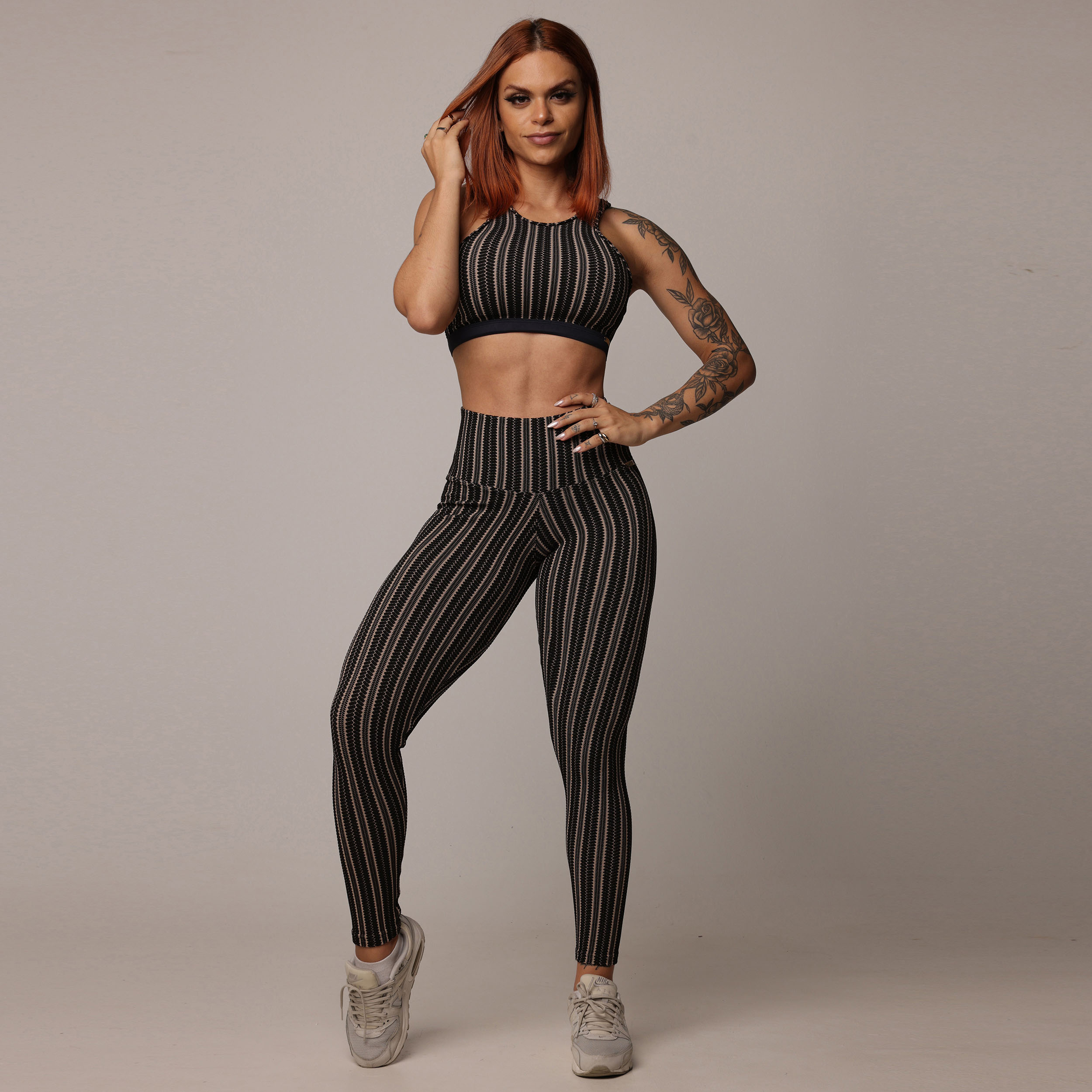 TOP TORINO JACQUARD CROCHET COFFEE - Imagem 4