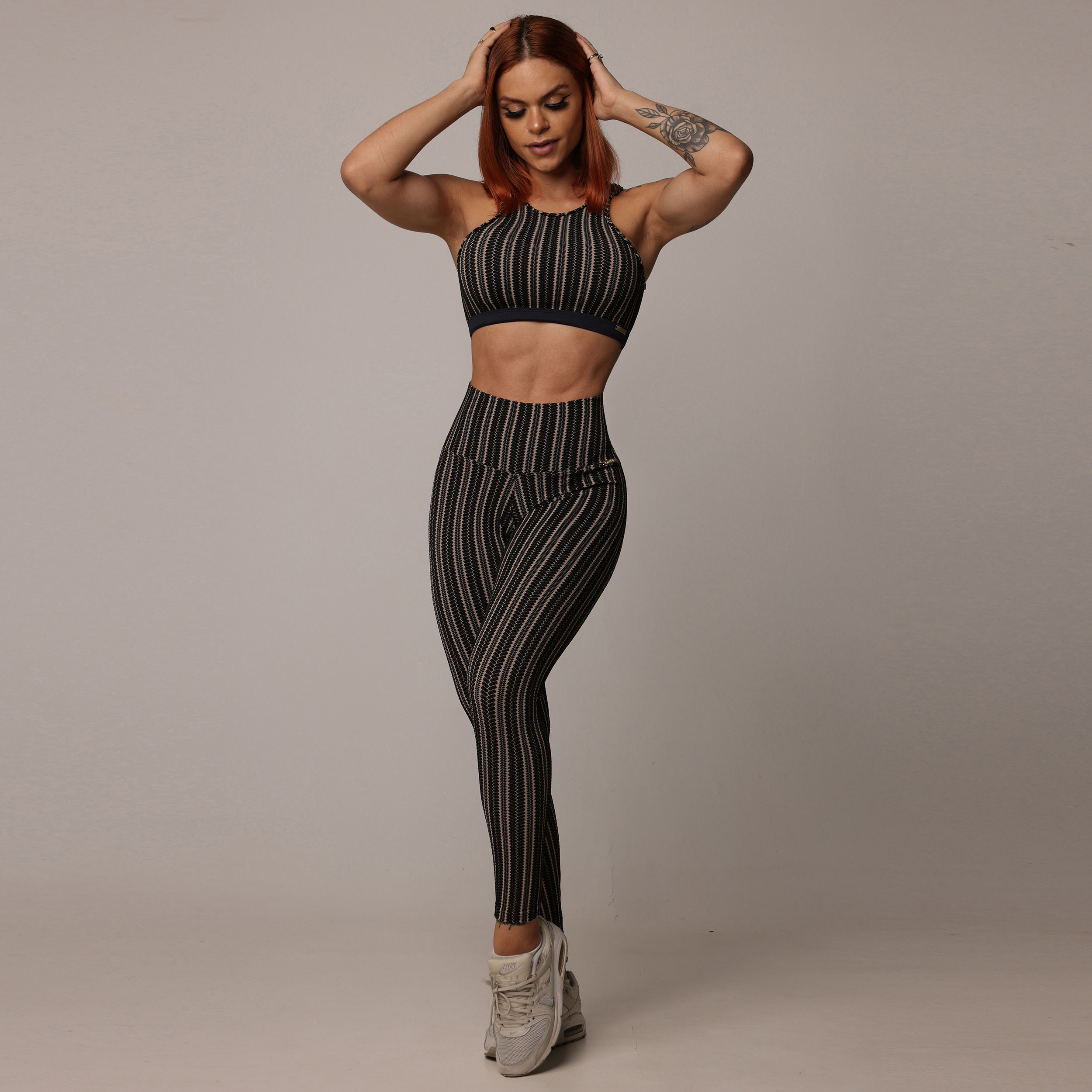 TOP TORINO JACQUARD CROCHET COFFEE - Imagem 7