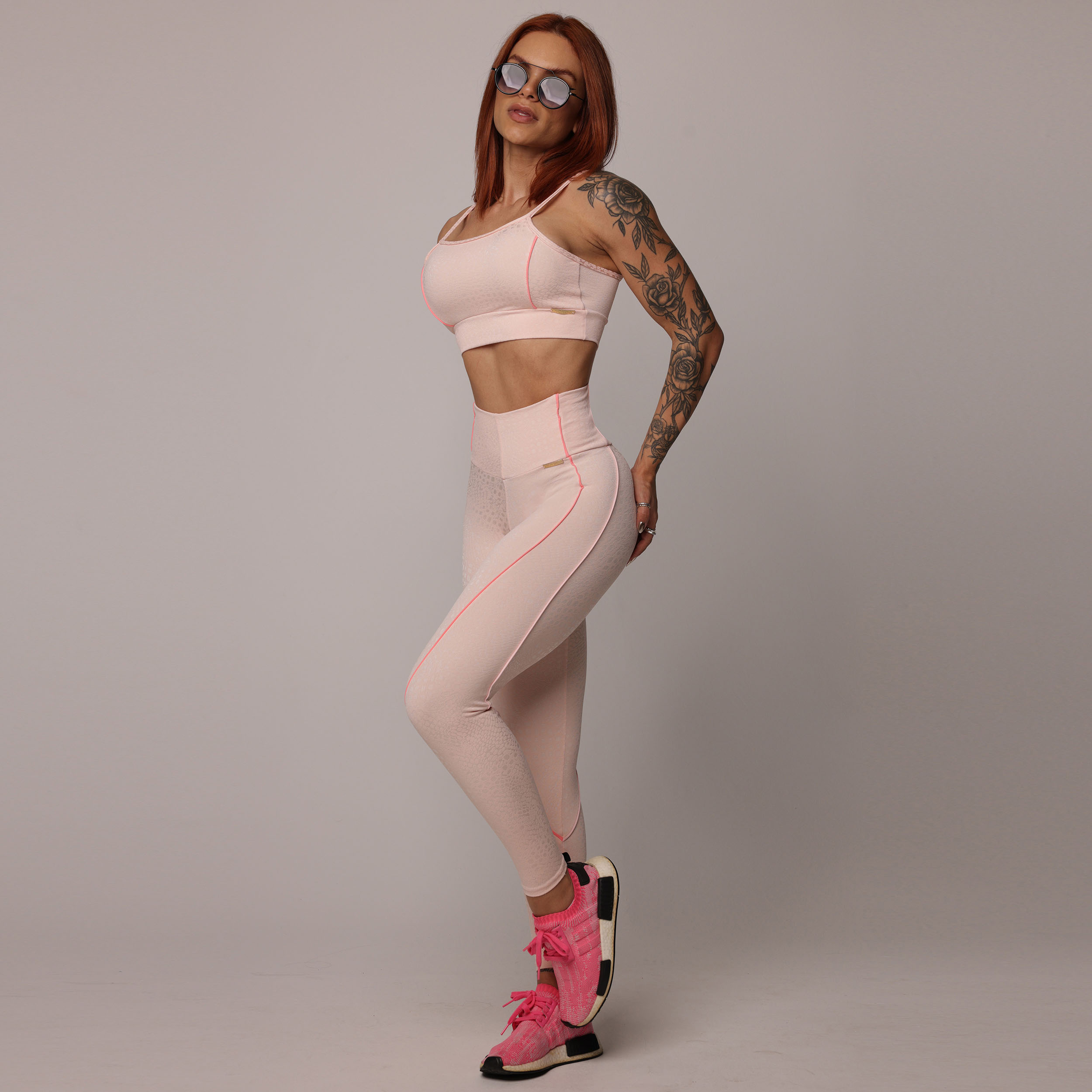 LEGGING HOPE COMUM JACQUARD SNAKE BLUSH - Imagem 5