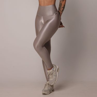 LEGGING COMUM GLOSSY CHAMPAGNE