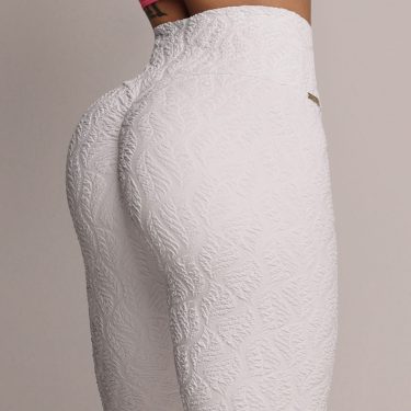 LEGGING EMPINA BUMBUM JACQUARD BIO BRANCO