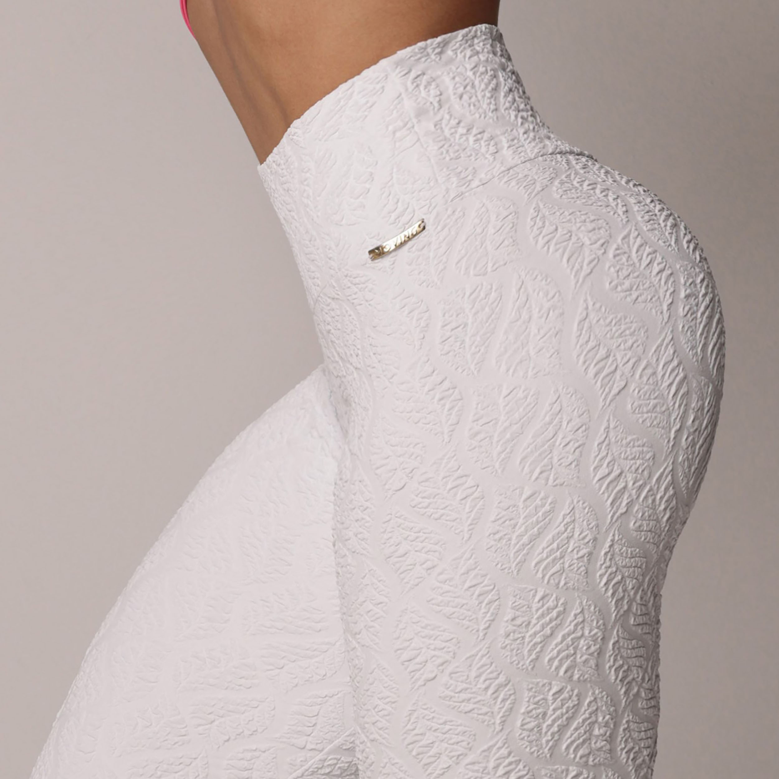 LEGGING EMPINA BUMBUM JACQUARD BIO BRANCO - Imagem 4