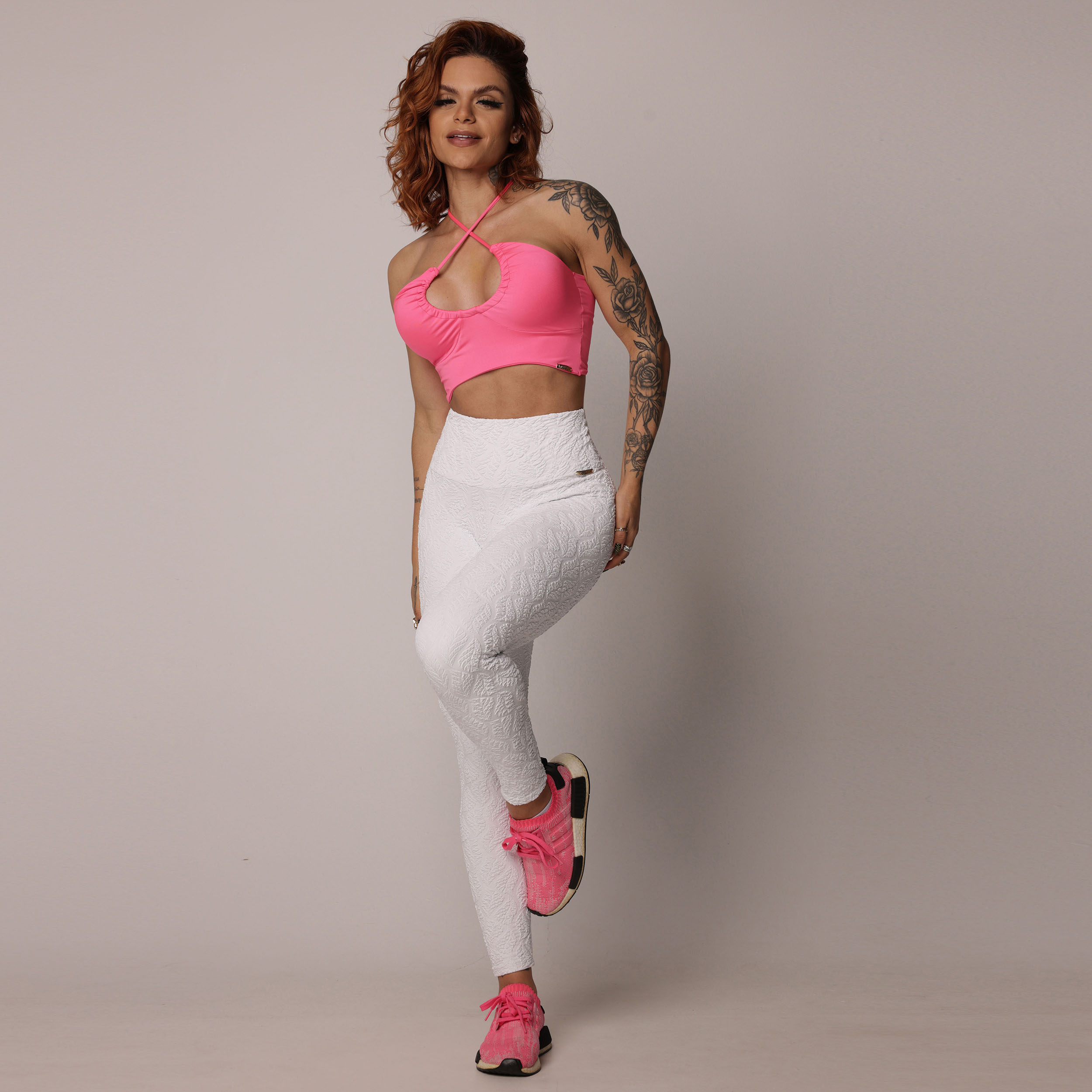 LEGGING EMPINA BUMBUM JACQUARD BIO BRANCO - Imagem 6