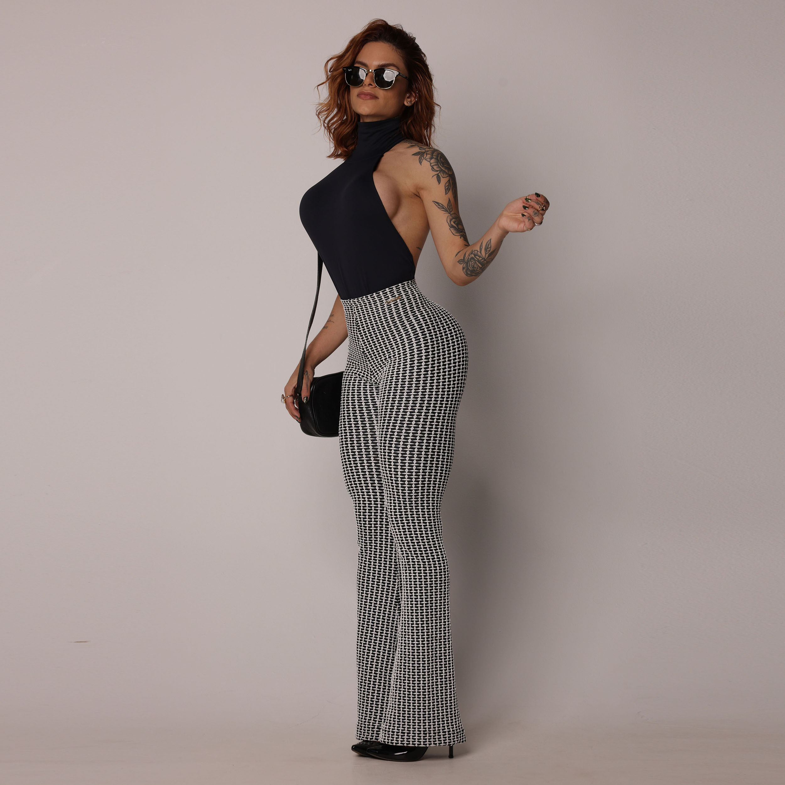 CALÇA FLARE JACQUARD LUXE - Imagem 5