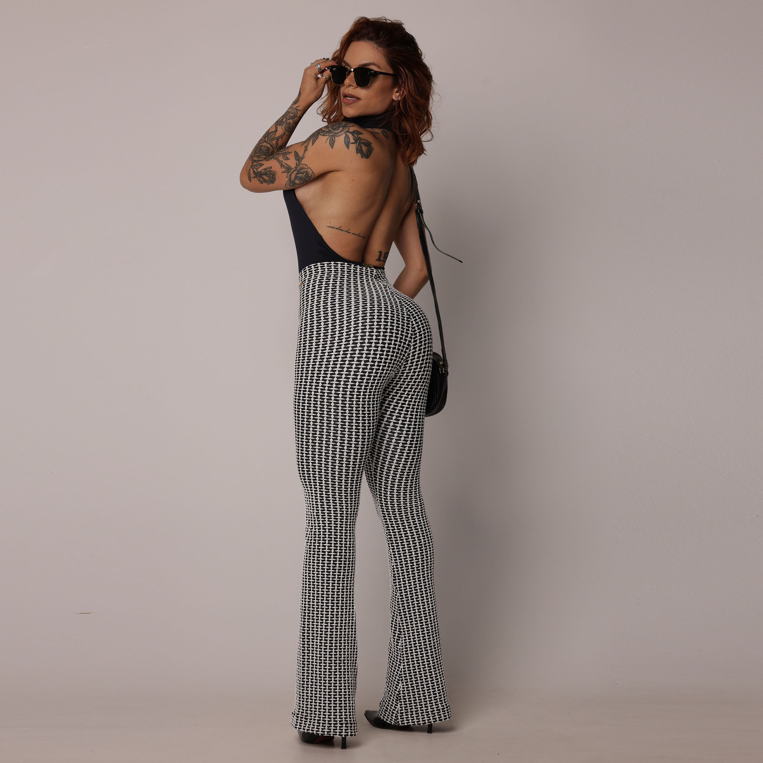 CALÇA FLARE JACQUARD LUXE - Imagem 6