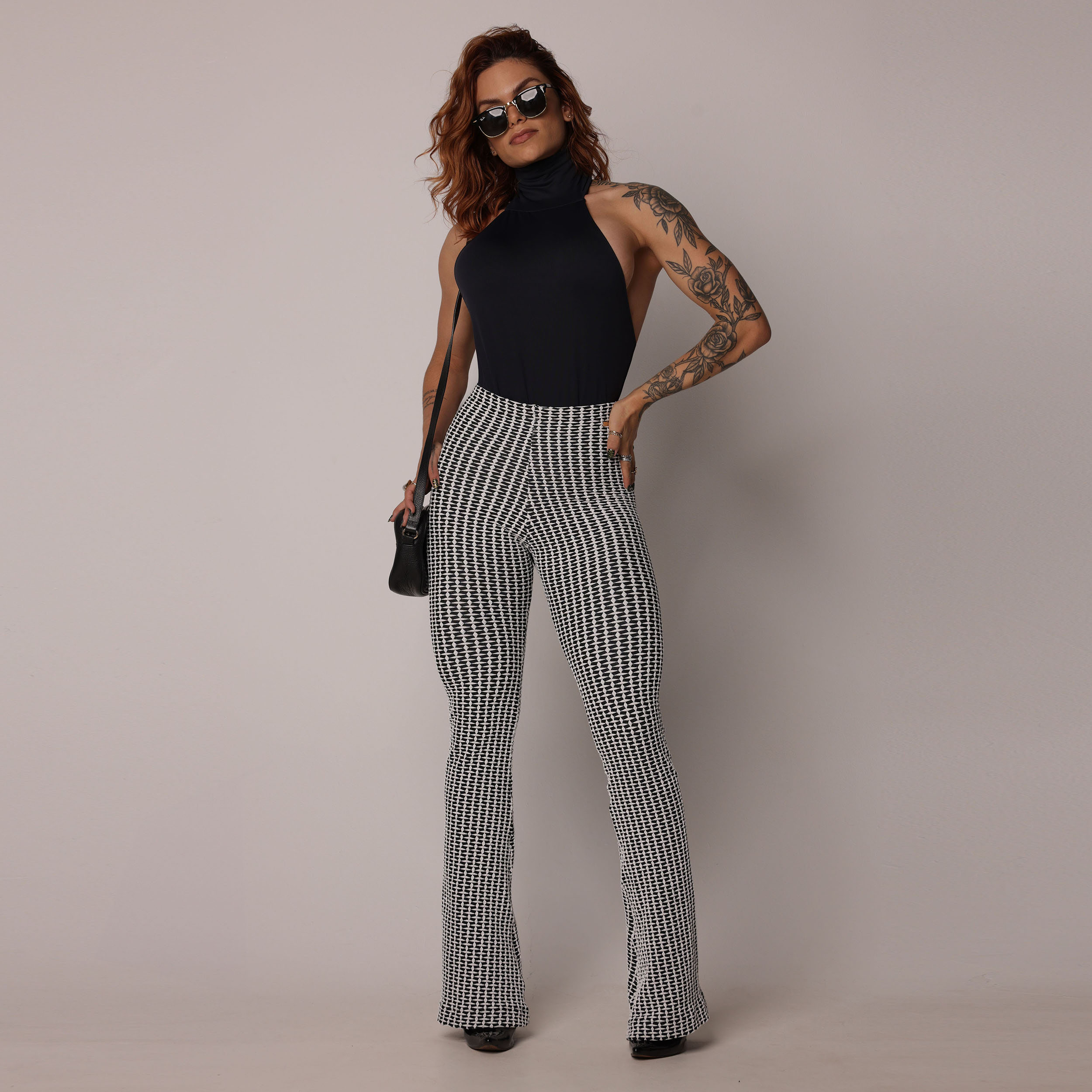 CALÇA FLARE JACQUARD LUXE - Imagem 7