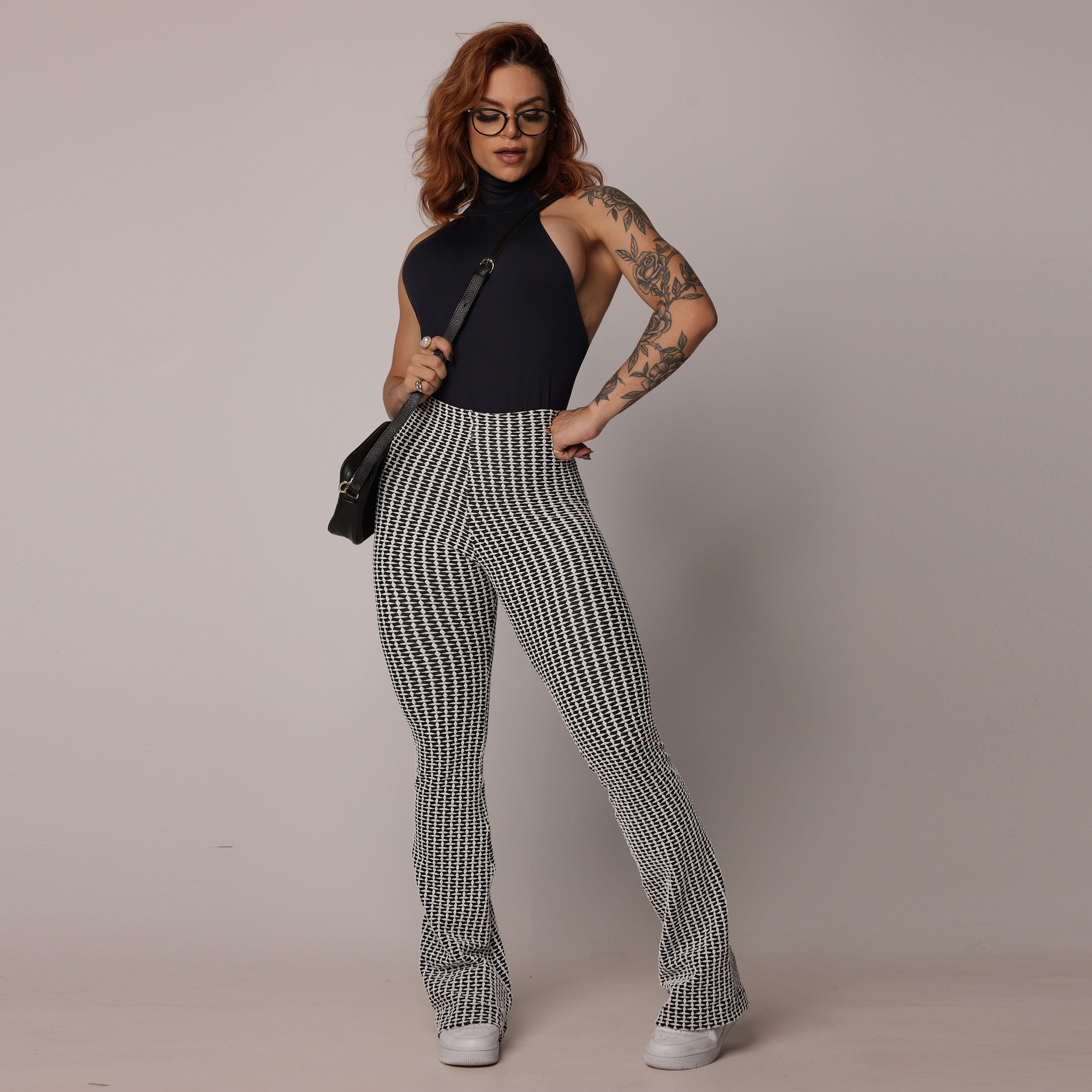 CALÇA FLARE JACQUARD LUXE - Imagem 9