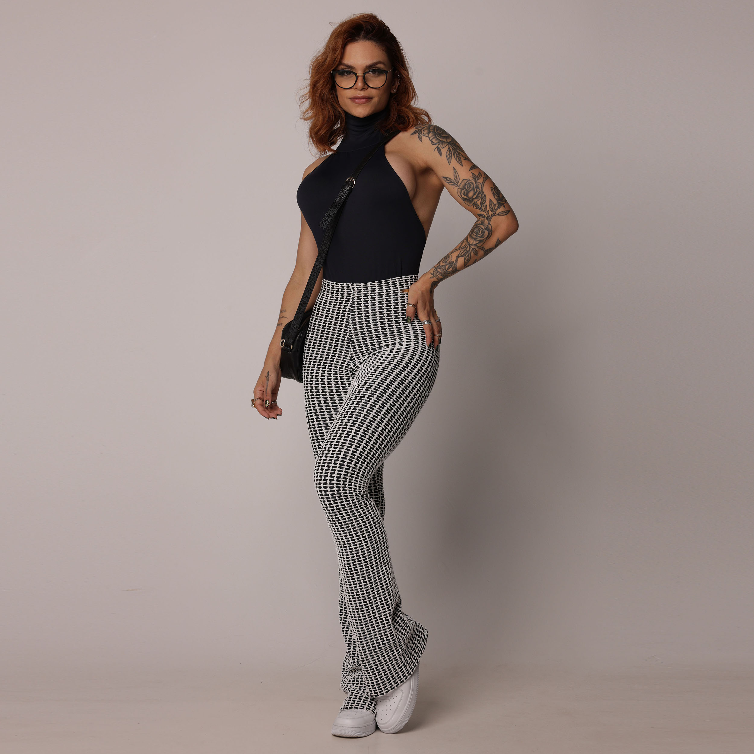 CALÇA FLARE JACQUARD LUXE - Imagem 11