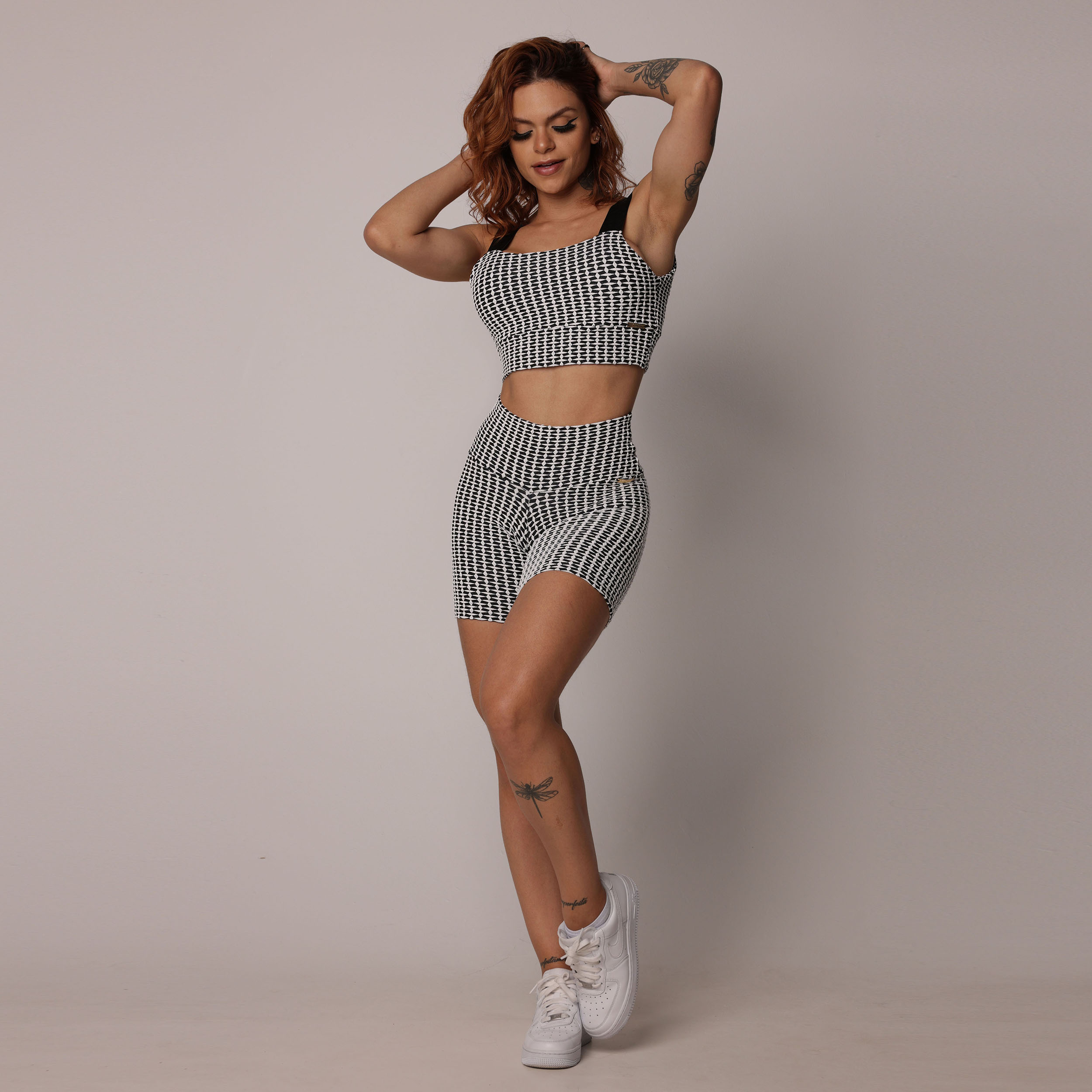 SHORT EMPINA BUMBUM JACQUARD LUXE - Imagem 5