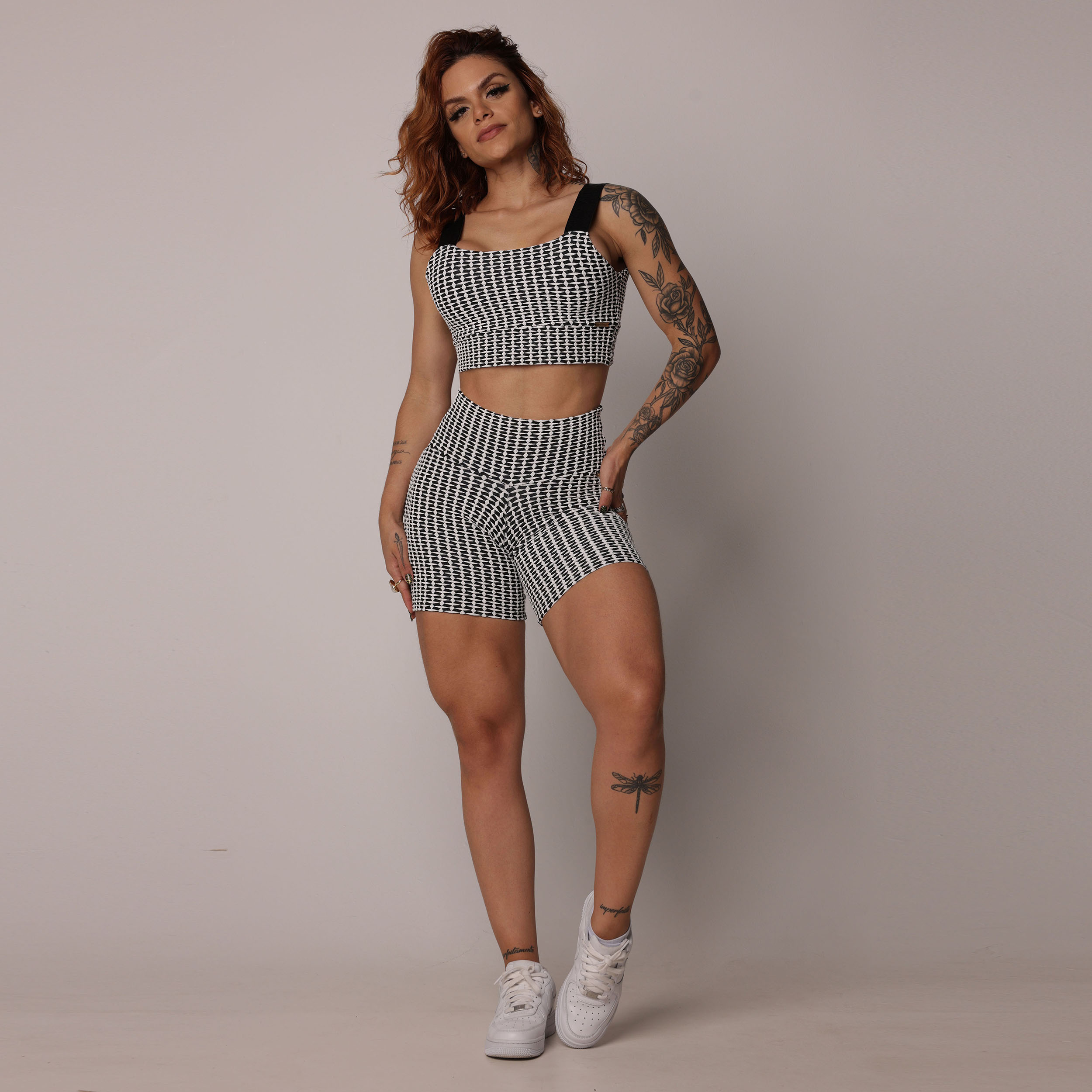 SHORT EMPINA BUMBUM JACQUARD LUXE - Imagem 7