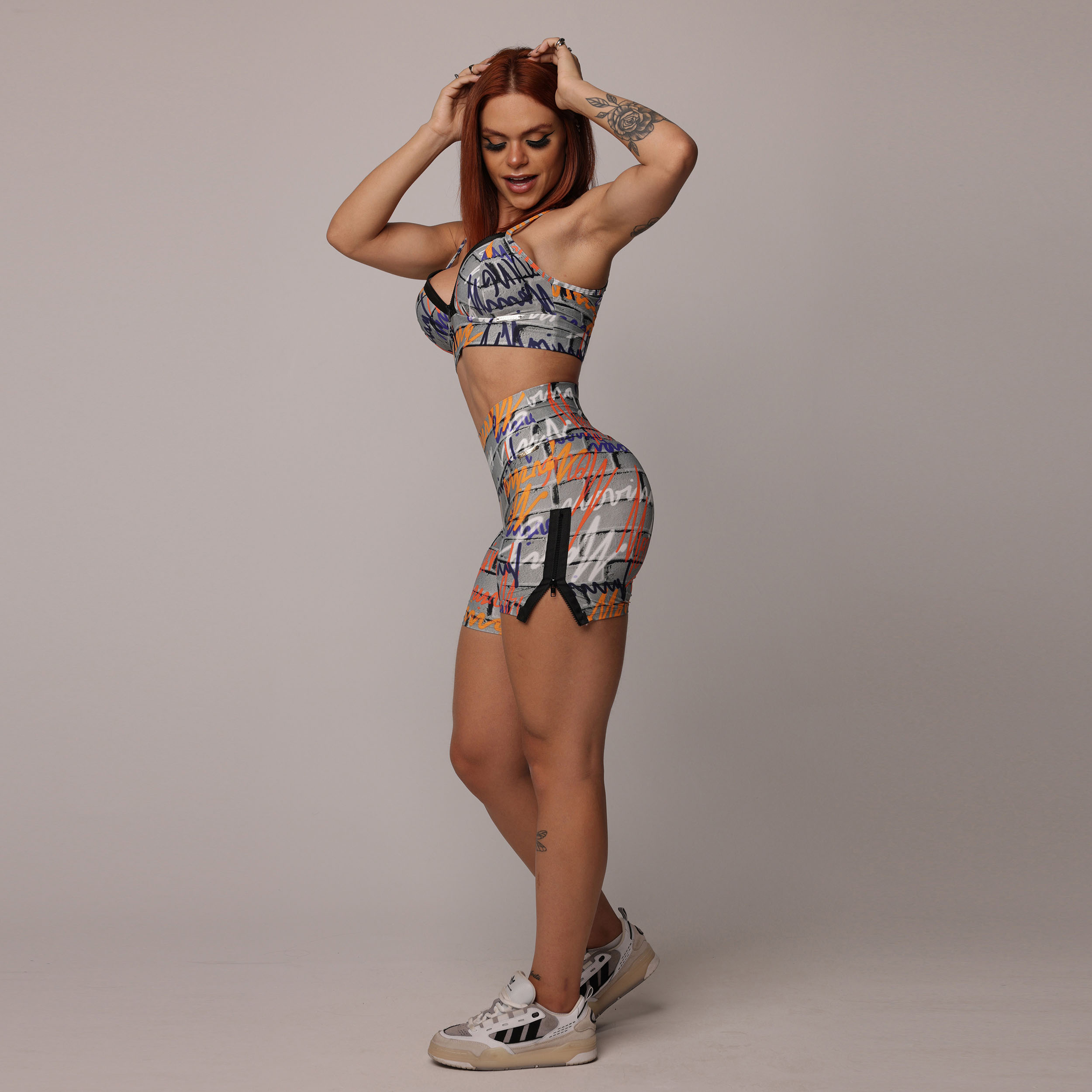 SHORT HYPE EMPINA BUMBUM URBANA CORAL EXCLUSIVO - Imagem 10