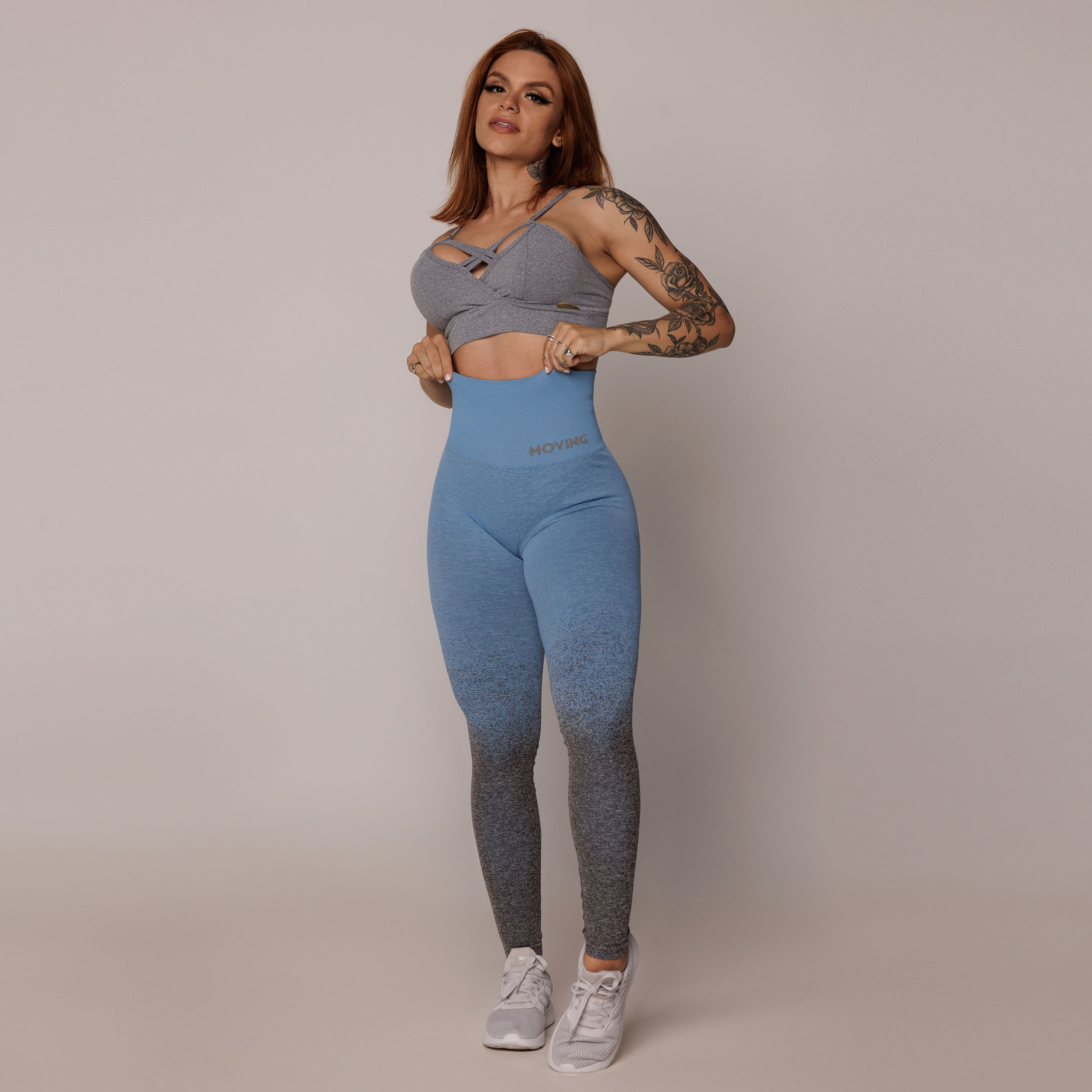 LEGGING SEAMLESS GRAVIDADE ZERO EMANA DEGRADÊ AZUL - Imagem 9