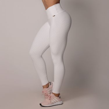 LEGGING COMUM JACQUARD ARROW BRANCO