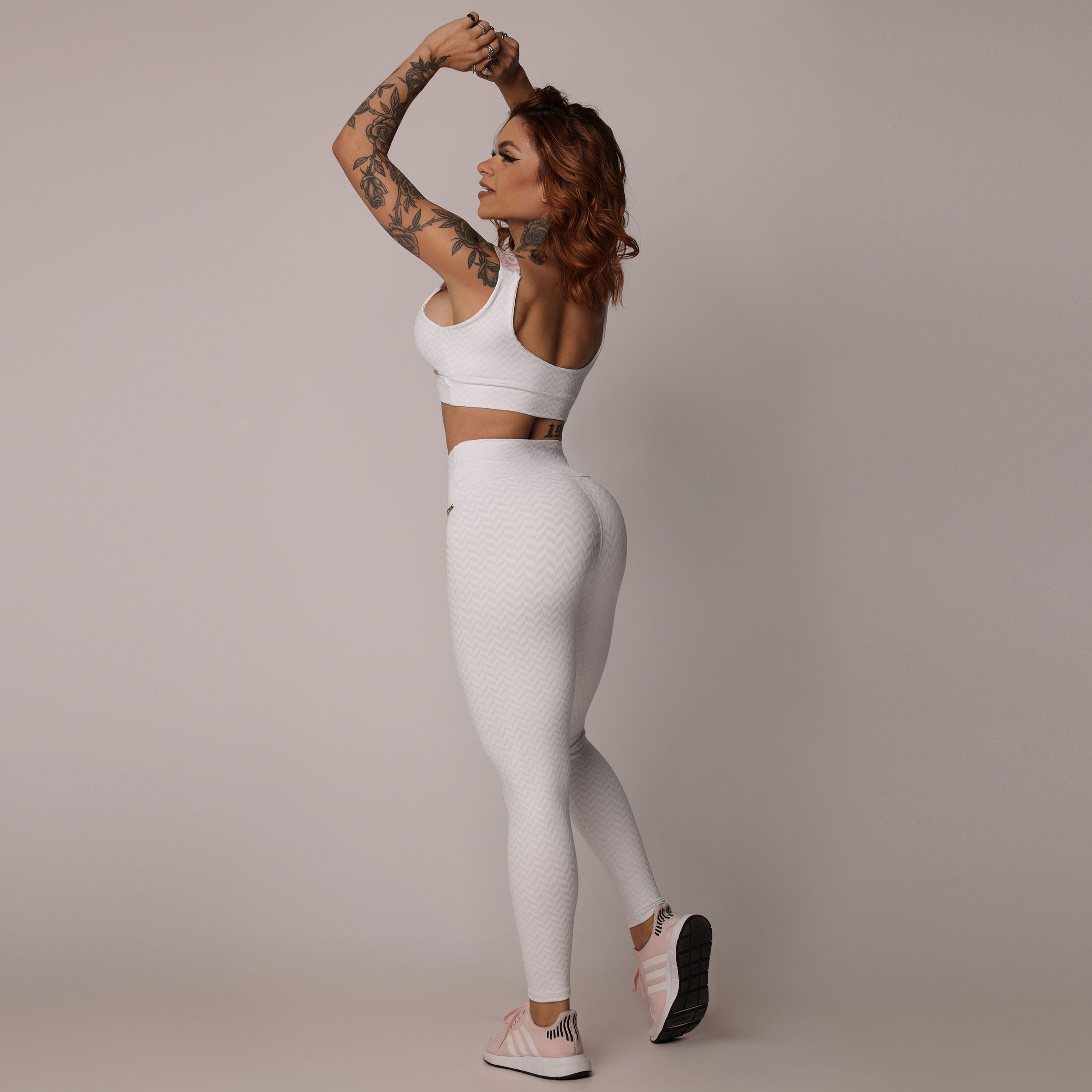 LEGGING COMUM JACQUARD ARROW BRANCO - Imagem 5