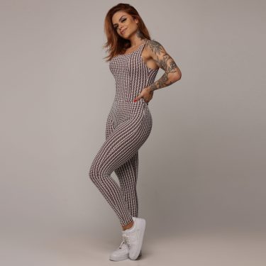 MACACÃO CONFORT COMUM JACQUARD LUXE CHOCO