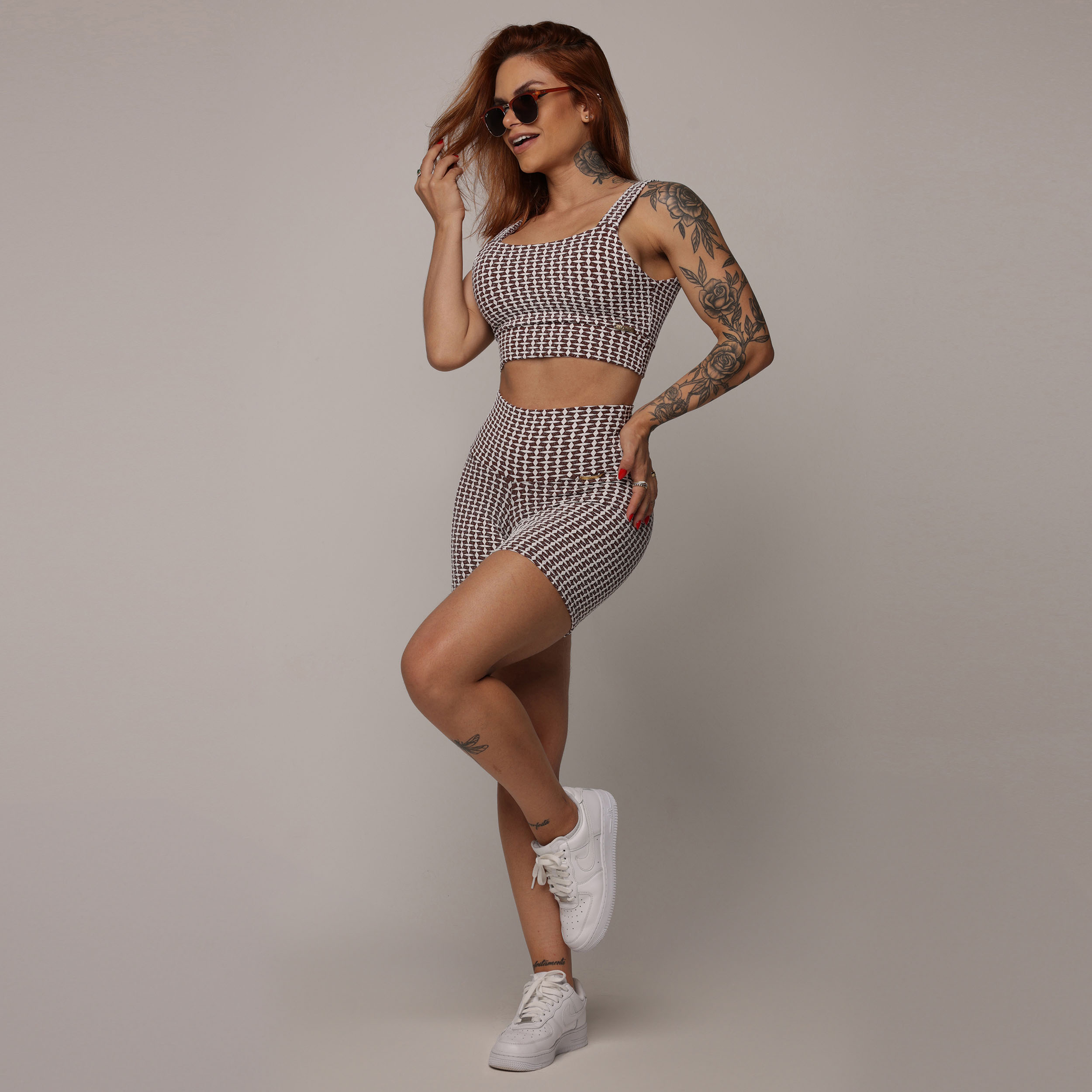 TOP FAIXA JACQUARD LUXE CHOCO - Imagem 5