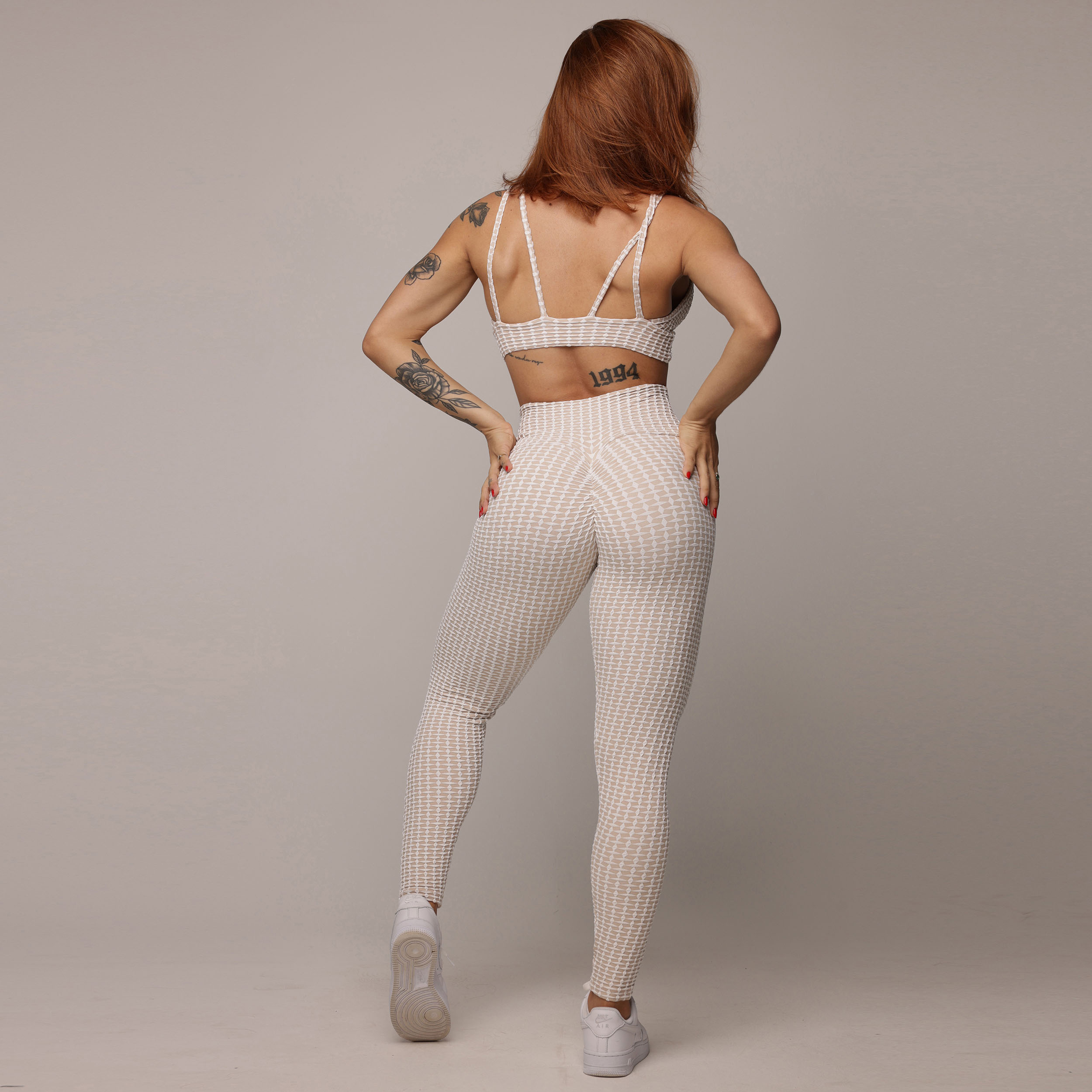 LEGGING EMPINA BUMBUM JACQUARD LUXE NUDE - Imagem 5