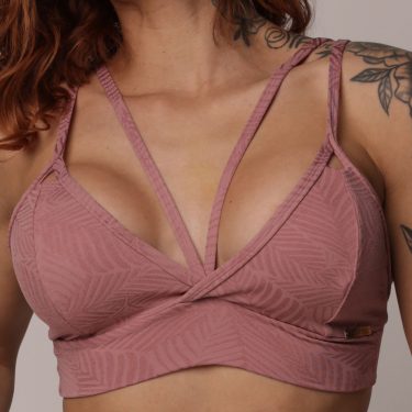 TOP TORONTO JACQUARD PALM ROSÊ SHINE