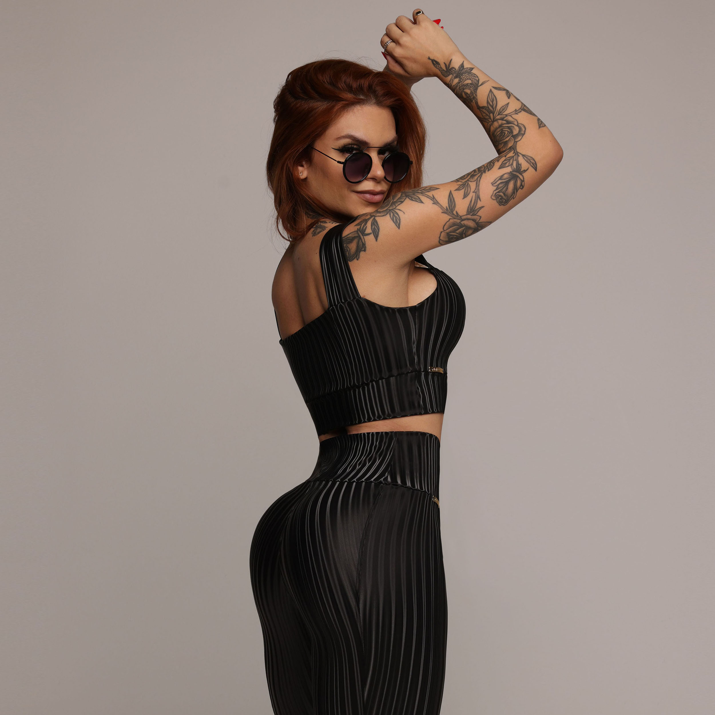 CALÇA MONTARIA COURO SINTÉTICO OMBRA - Imagem 3